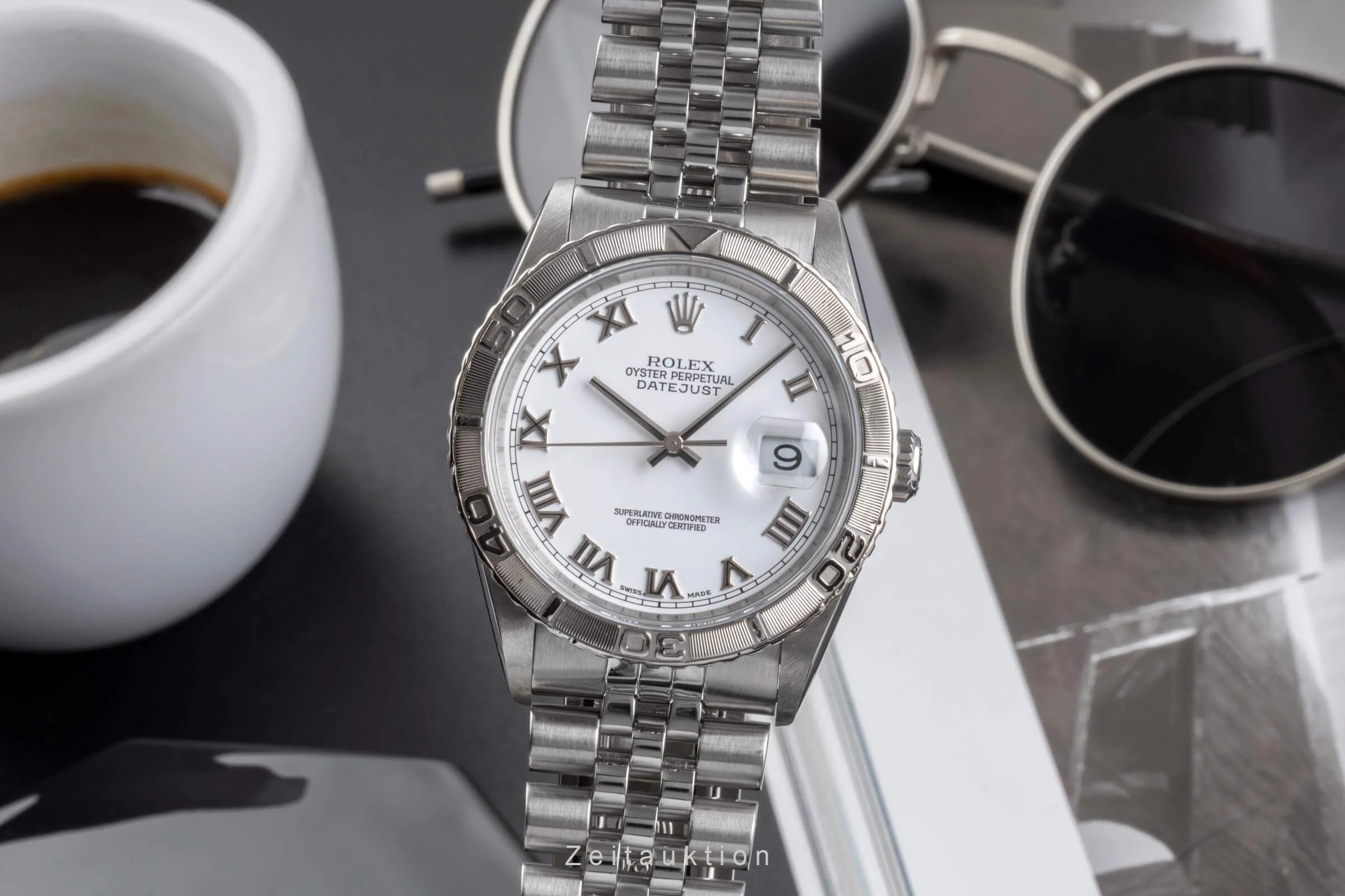 Rolex Datejust Turn-O-Graph steel / white gold automatic men's watch 16264  [2502154] - Image 2