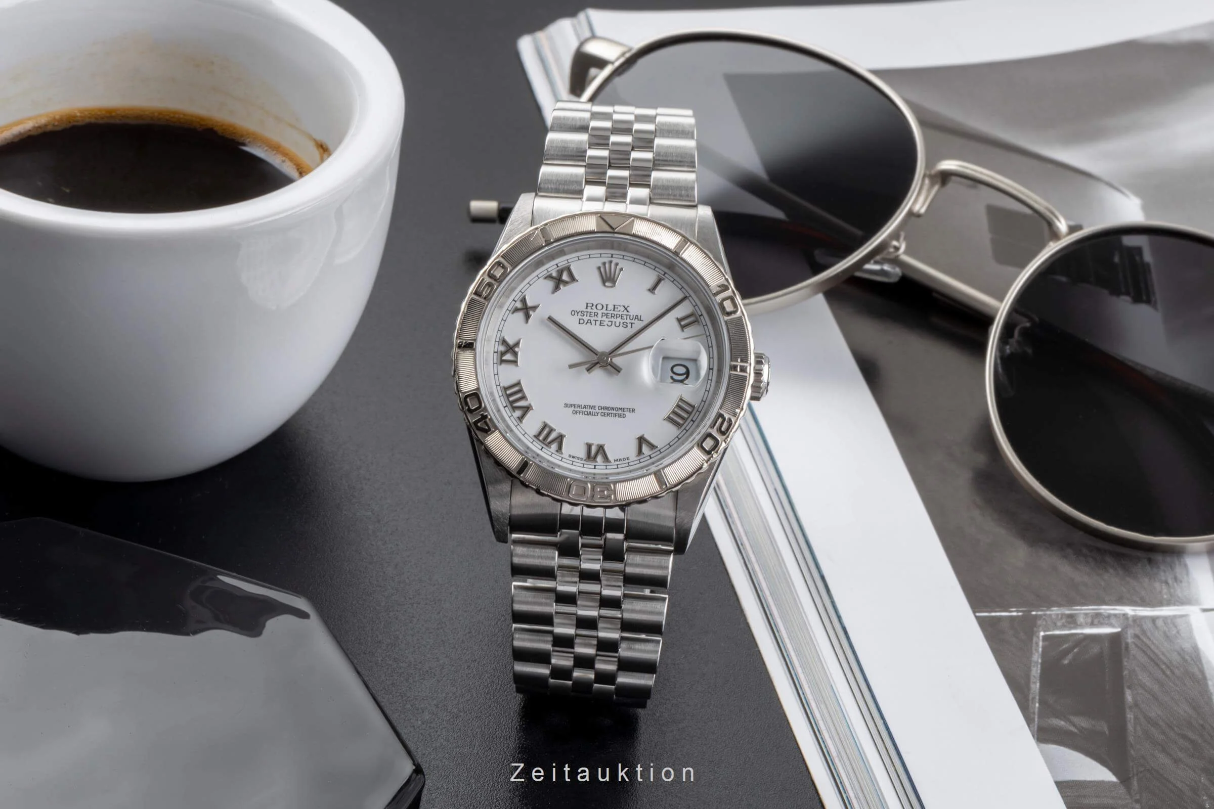 Rolex Datejust Turn-O-Graph steel / white gold automatic men's watch 16264  [2502154] - Image 4