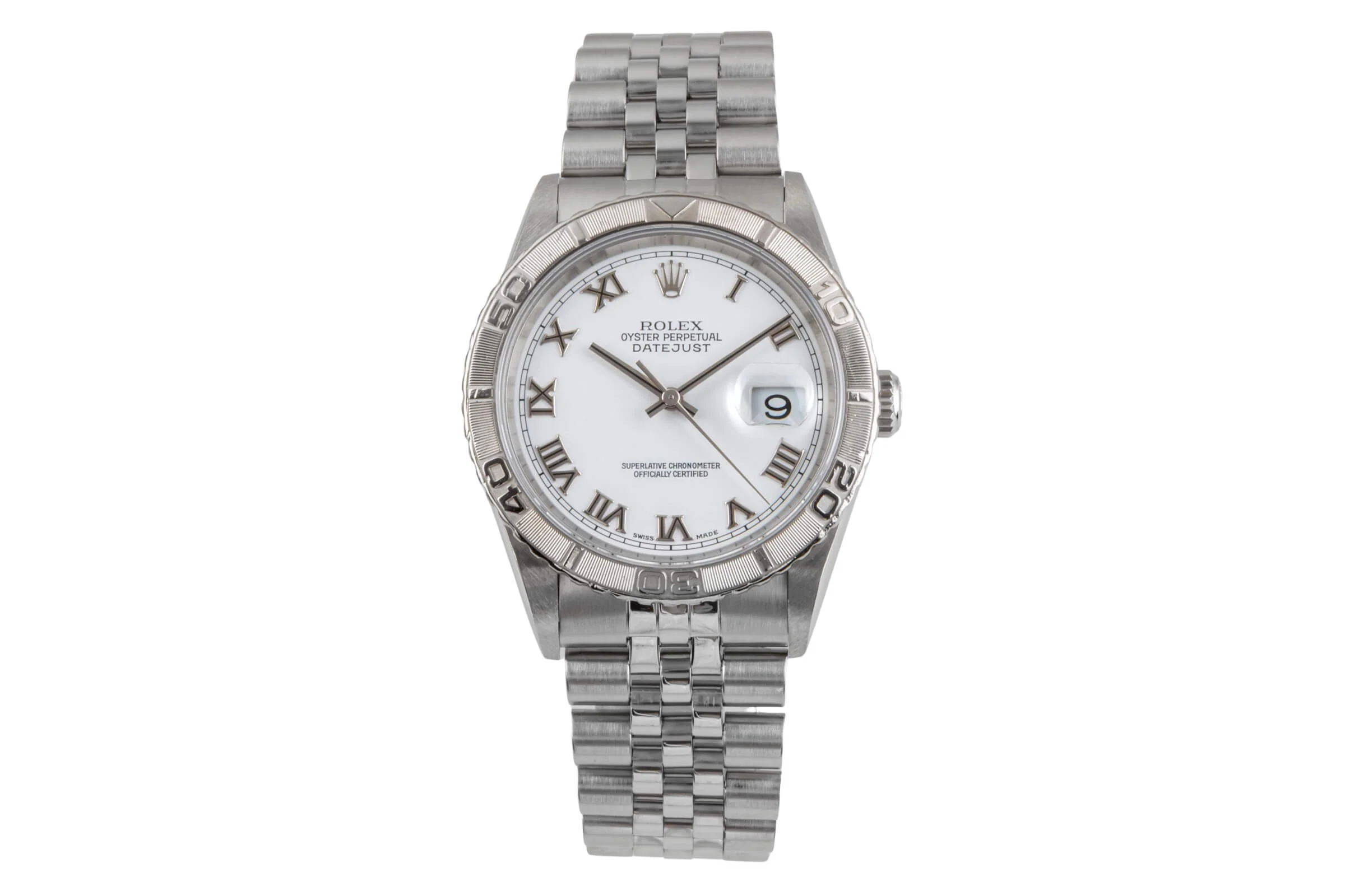 Rolex Datejust Turn-O-Graph steel / white gold automatic men's watch 16264  [2502154] - Image 5