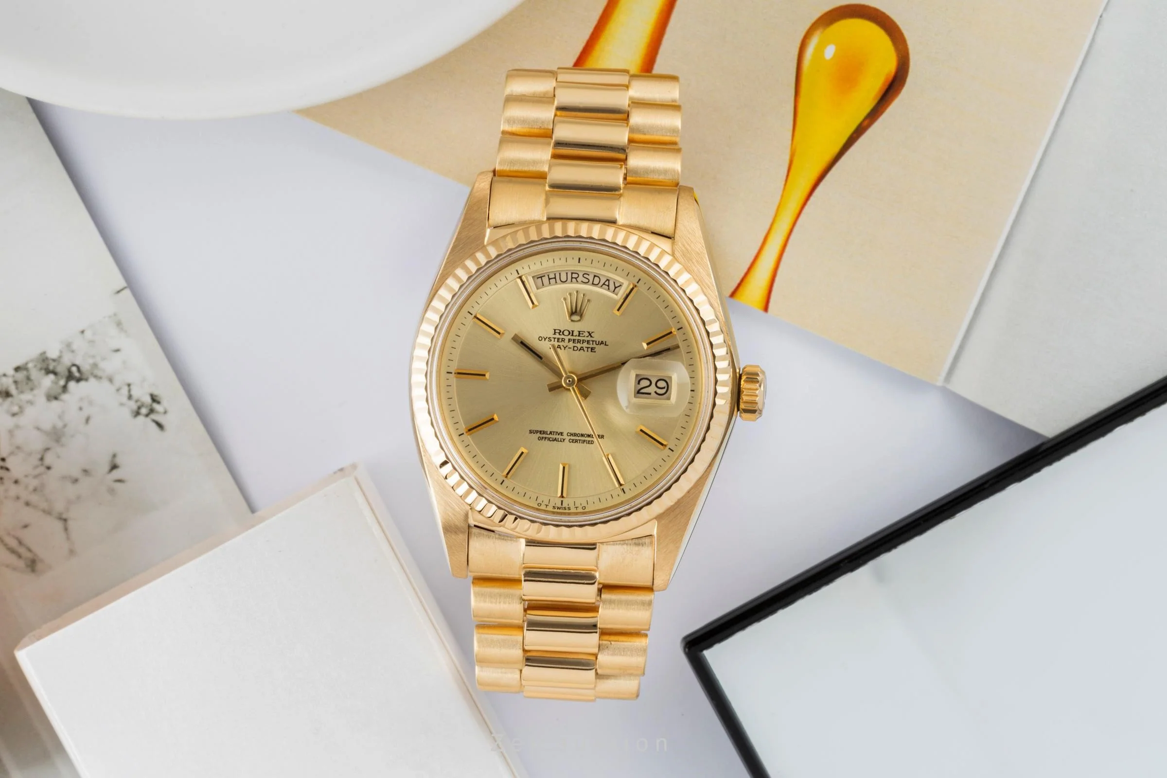 Rolex Day-Date 18 ct gold automatic men's watch 1803 LP: 35900EUR Vintage  [2400876] - Image 3