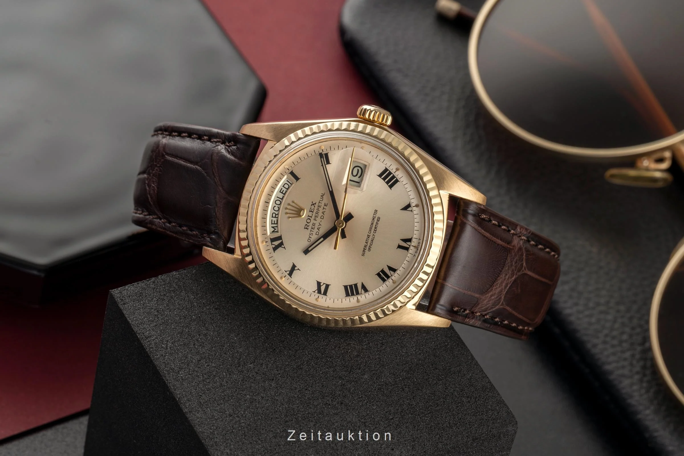 Rolex Day-Date 18 ct gold automatic men's watch 1803  [2501455] - Image 3