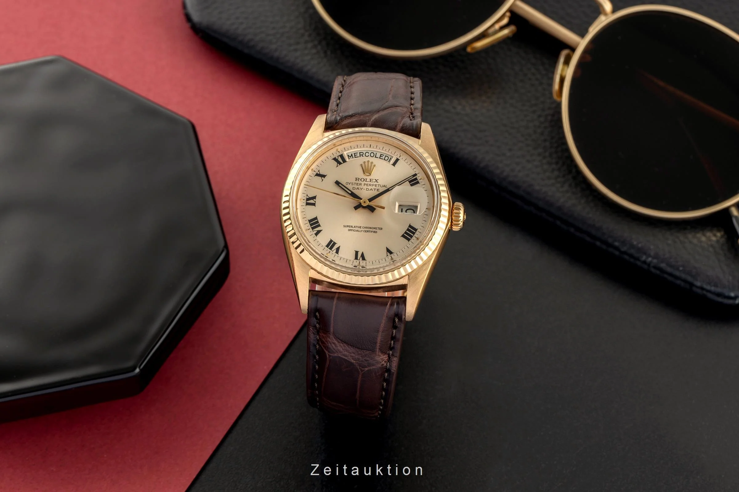 Rolex Day-Date 18 ct gold automatic men's watch 1803  [2501455] - Image 4