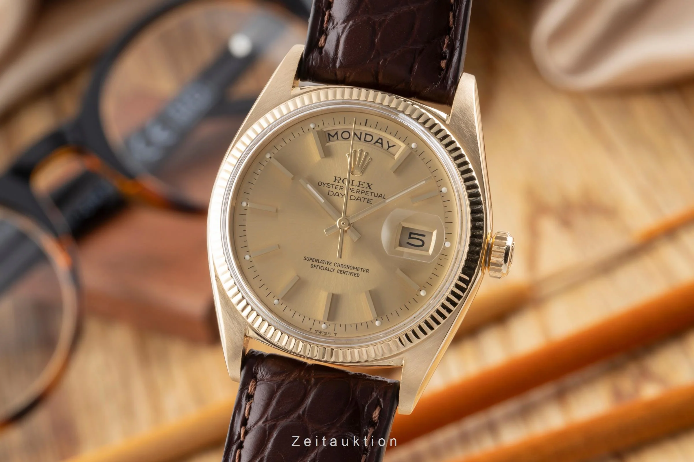 Rolex Day-Date 18 ct gold automatic men's watch 1803  [2503608] - Image 2