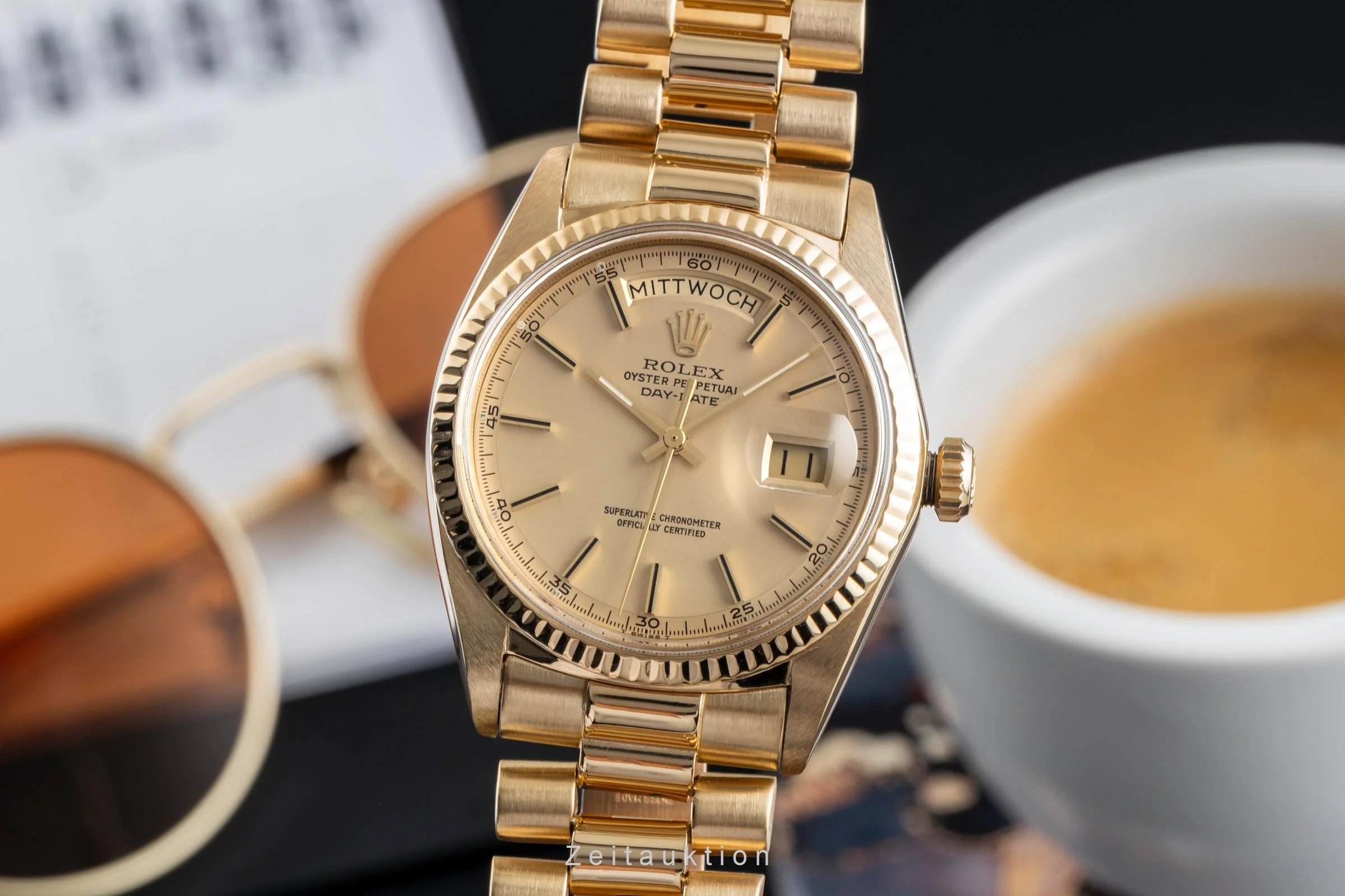Rolex Day-Date 18 ct gold automatic men's watch 1803 Vintage  [2502376] - Image 2