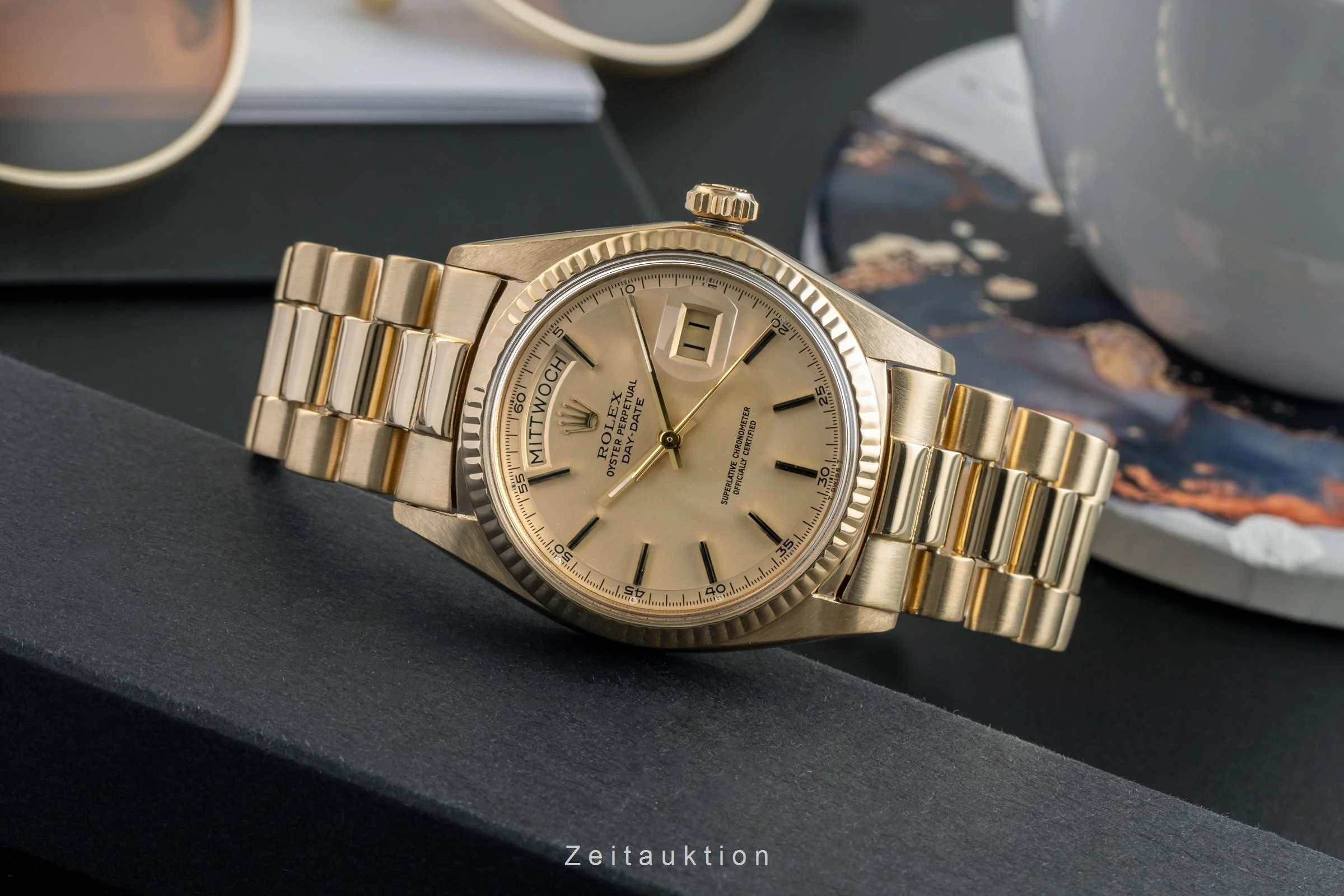 Rolex Day-Date 18 ct gold automatic men's watch 1803 Vintage  [2502376] - Image 3