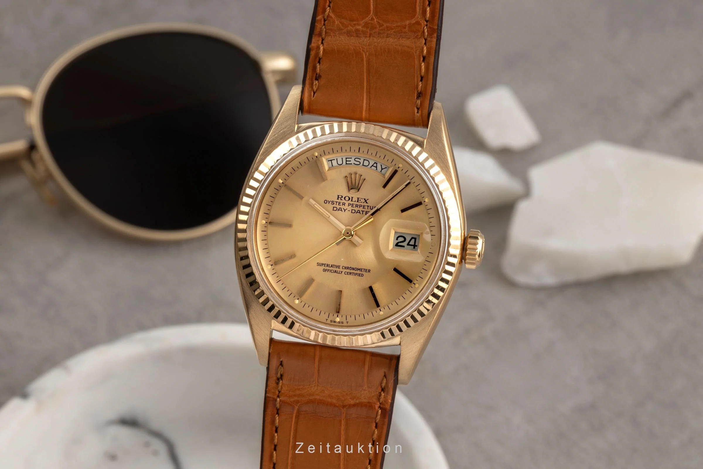 Rolex Day-Date 18 ct gold automatic men's watch 1803 Vintage  [2504066] - Image 2