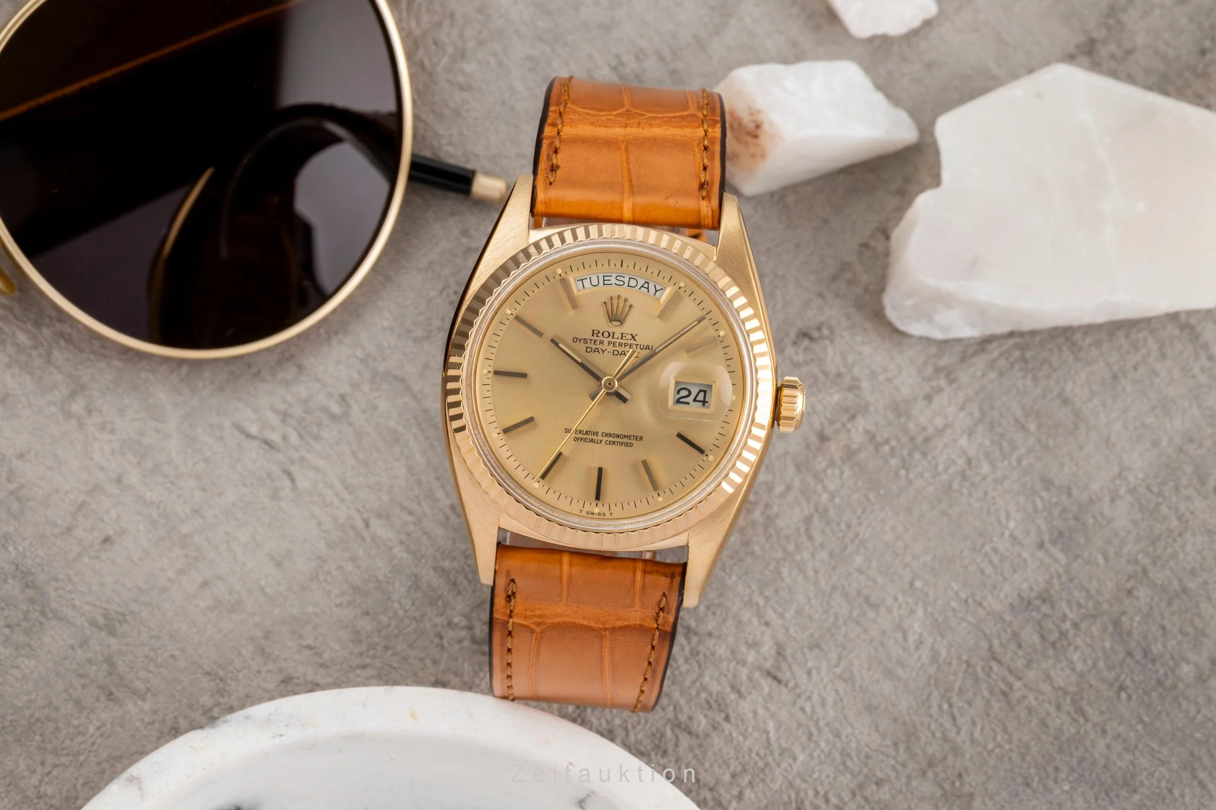 Rolex Day-Date 18 ct gold automatic men's watch 1803 Vintage  [2504066] - Image 4