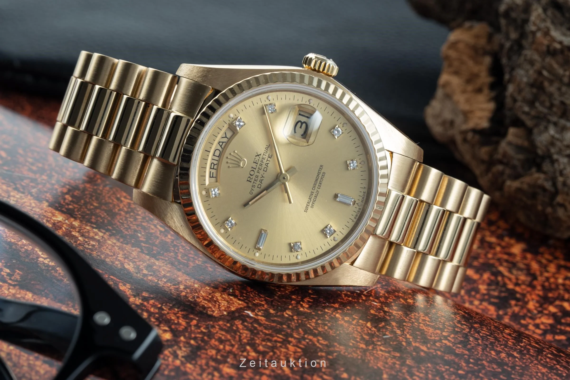 Rolex Day-Date 18 ct gold automatic men's watch 18038  [2203934] - Image 2