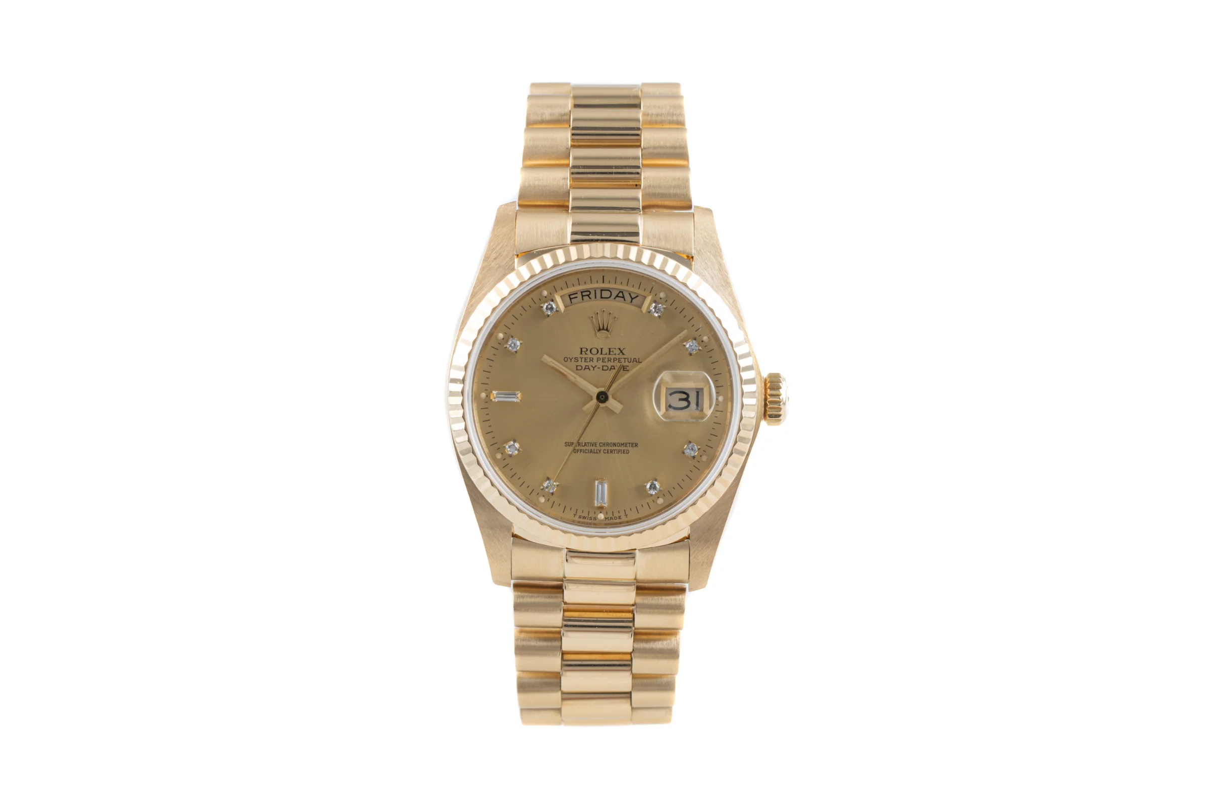 Rolex Day-Date 18 ct gold automatic men's watch 18038  [2203934] - Image 4
