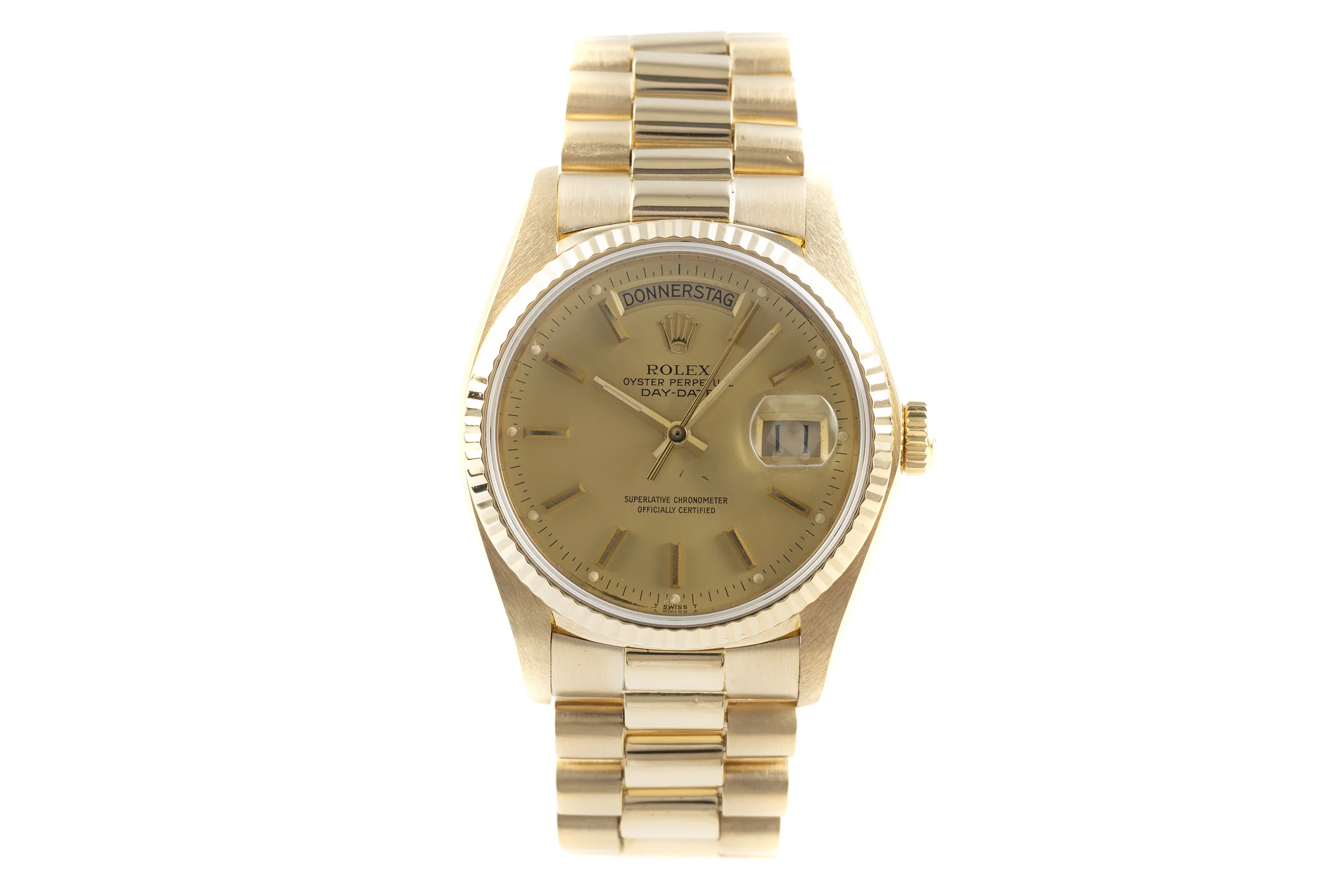 Rolex Day-Date 18 ct gold automatic men's watch 18038  [2203961] - Image 4