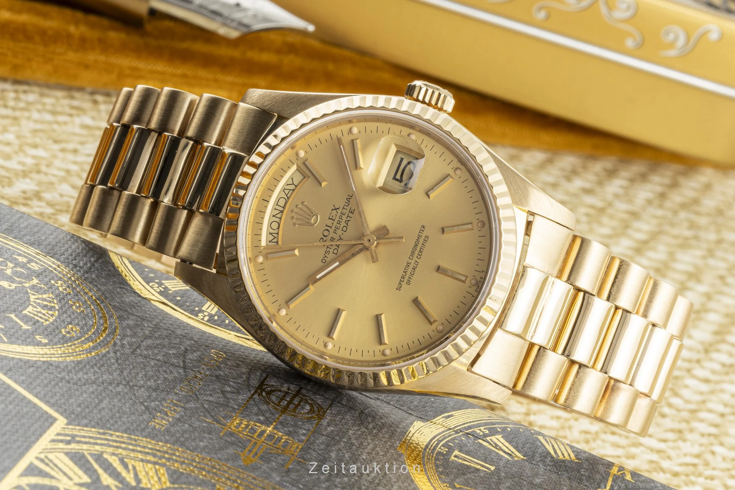 Rolex Day-Date 18 ct gold automatic men's watch 18038  [2302285] - Image 2