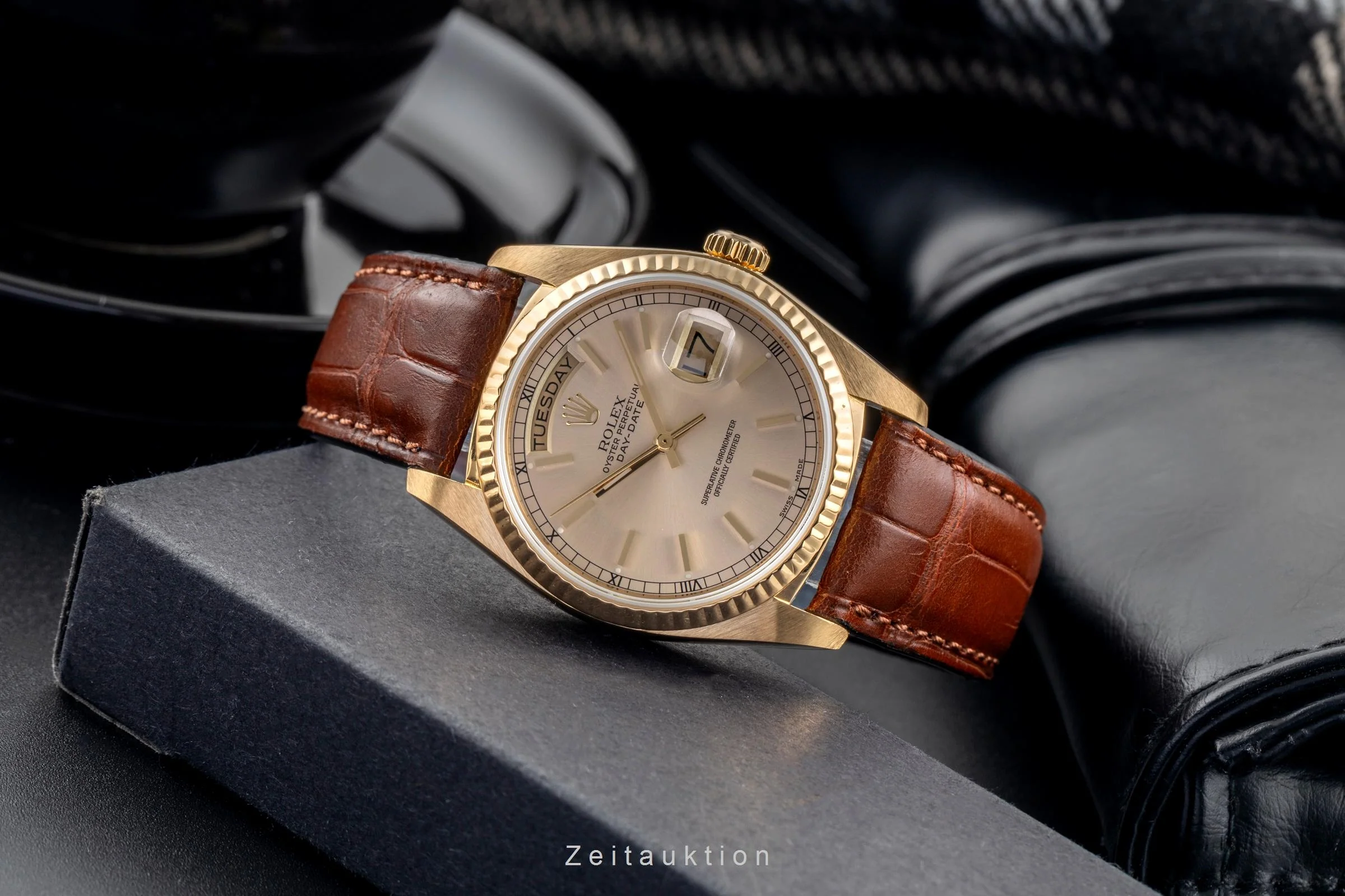 Rolex Day-Date 18 ct gold automatic men's watch 18038  [2502511] - Image 3