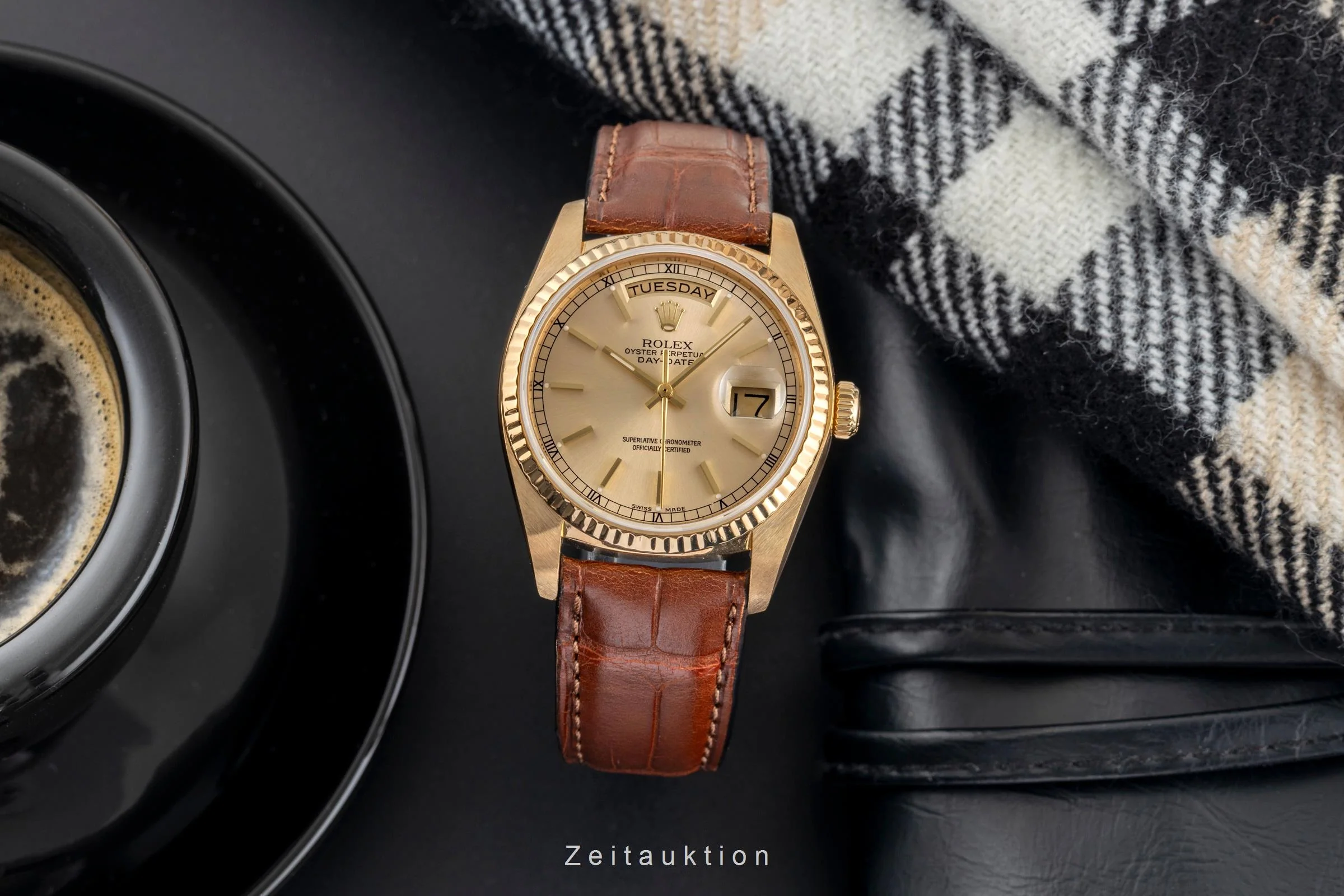 Rolex Day-Date 18 ct gold automatic men's watch 18038  [2502511] - Image 4