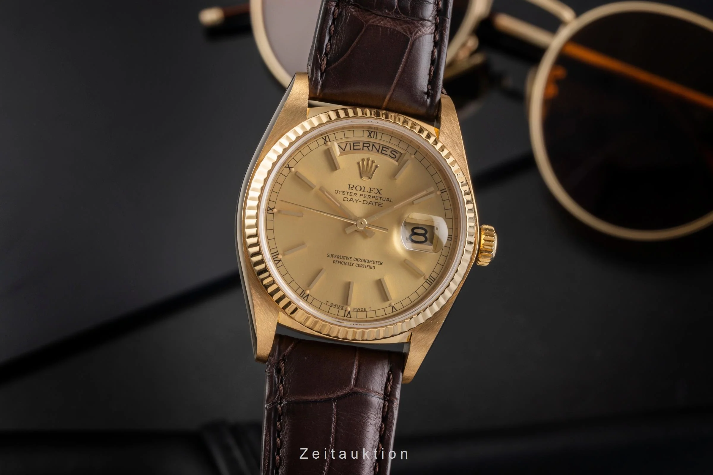 Rolex Day-Date 18 ct gold automatic men's watch 18038  [2503881] - Image 2