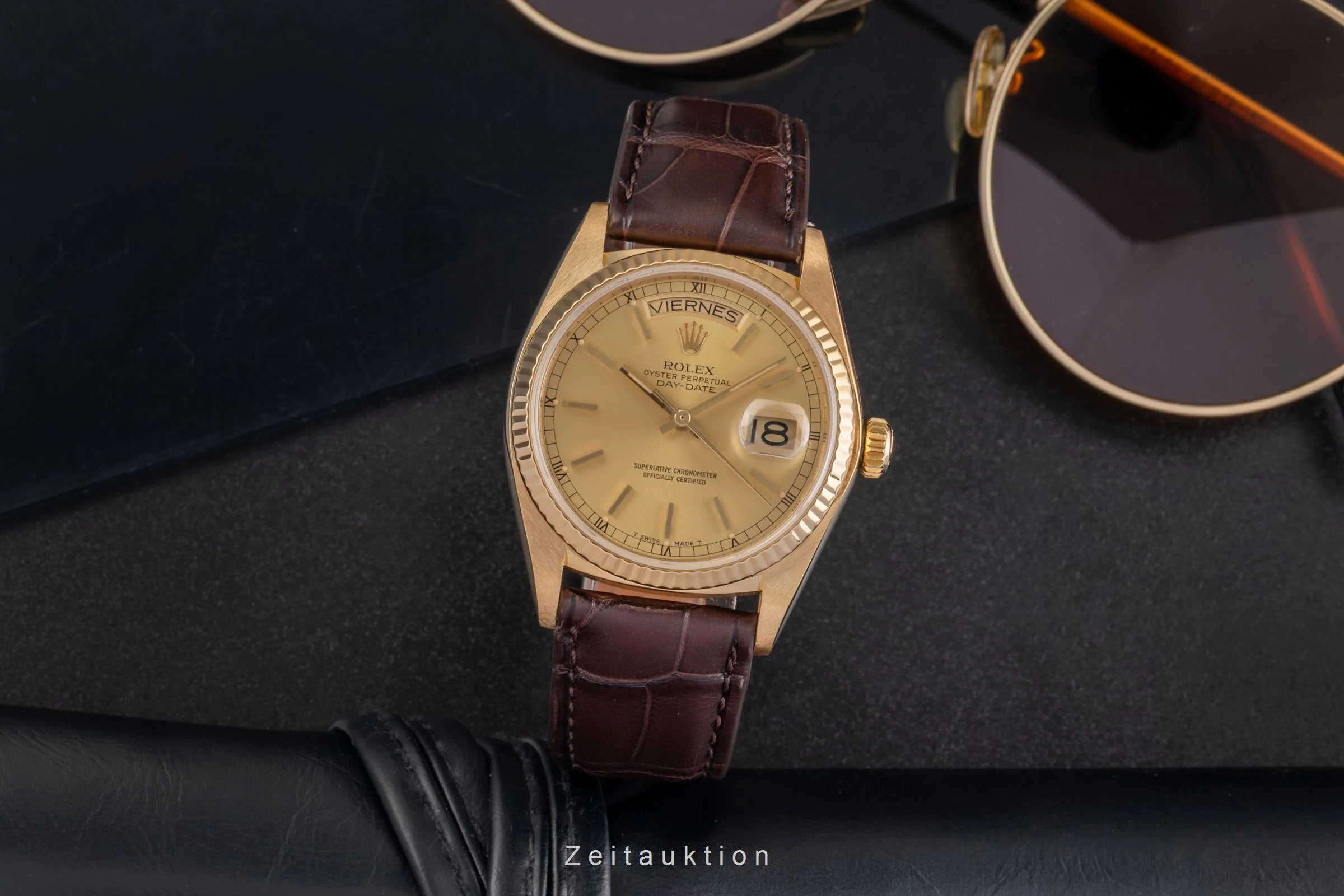 Rolex Day-Date 18 ct gold automatic men's watch 18038  [2503881] - Image 4