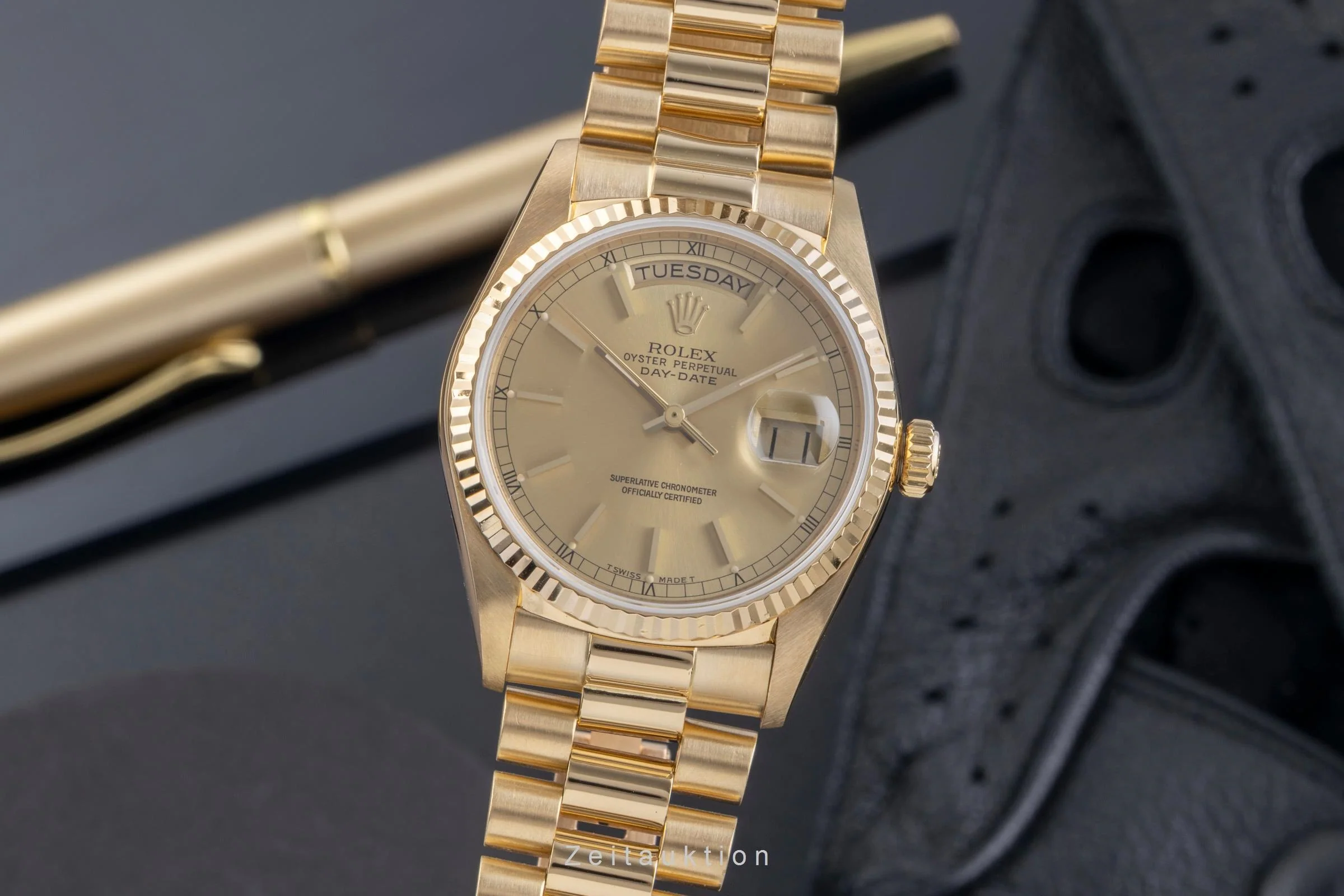 Rolex Day-Date 18 ct gold automatic men's watch 18038  [2506494] - Image 2