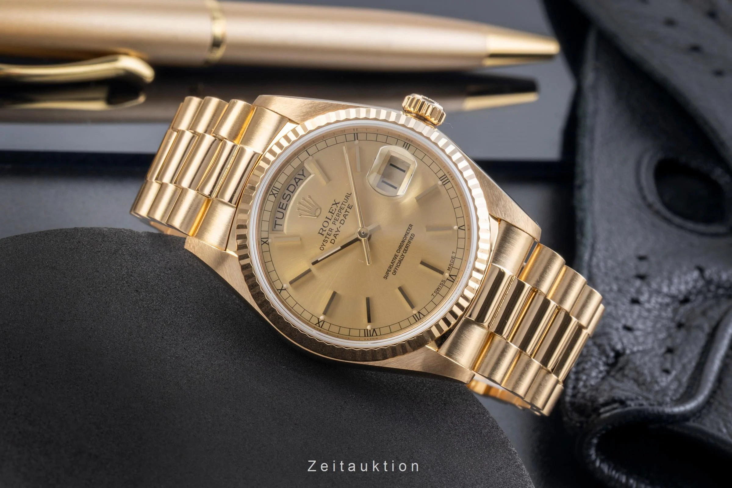 Rolex Day-Date 18 ct gold automatic men's watch 18038  [2506494] - Image 3