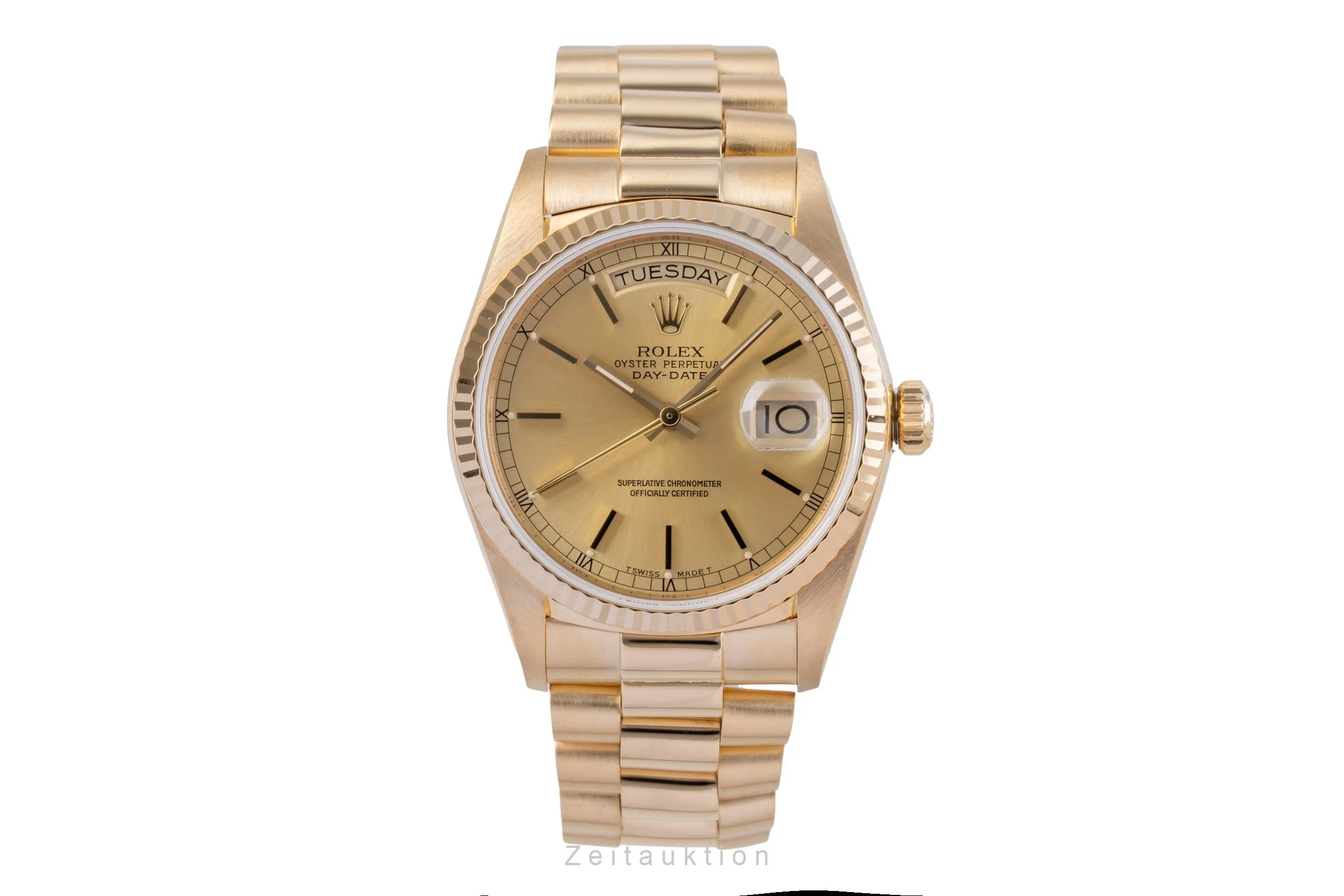 Rolex Day-Date 18 ct gold automatic men's watch 18038  [2506494] - Image 5