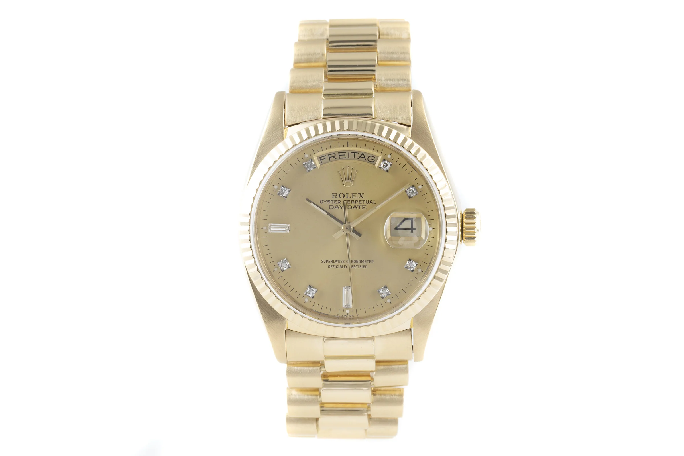 Rolex Day-Date 18 ct gold automatic men's watch 18038 Vintage  [2200945] - Image 4