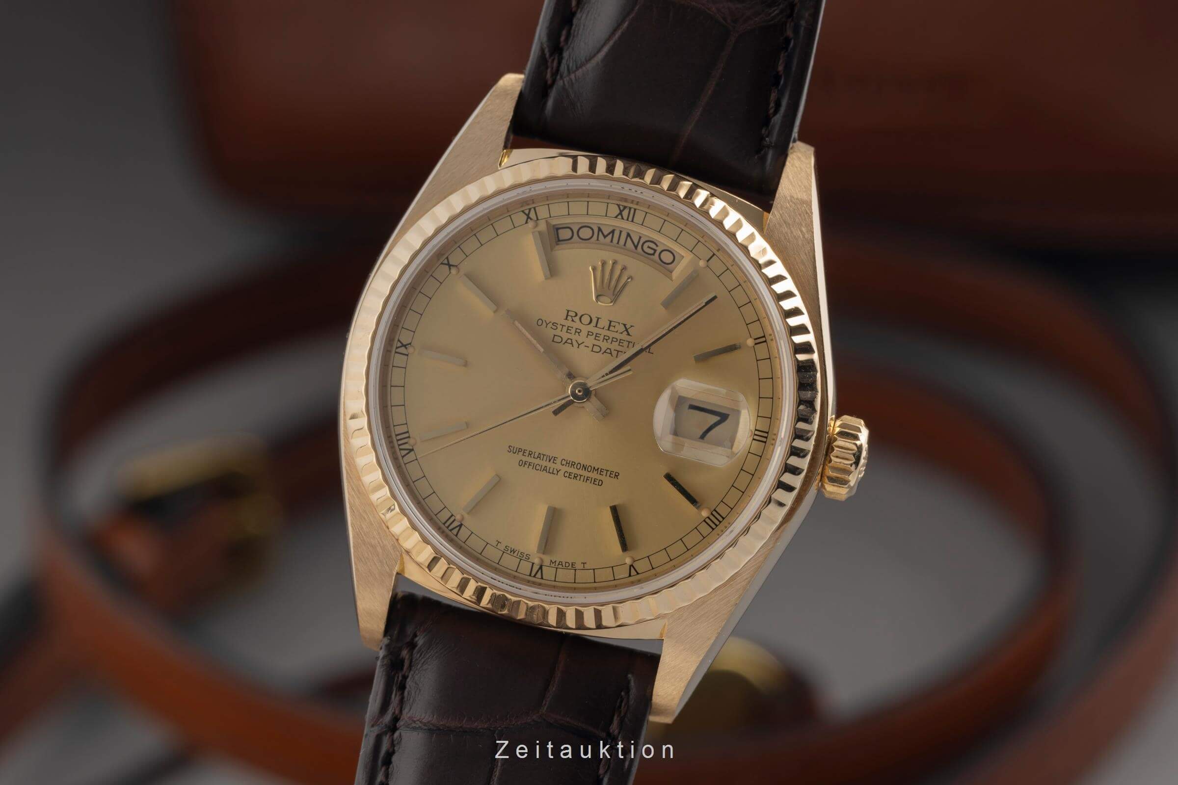 Rolex Day-Date 18 ct gold automatic men's watch 18038 Vintage  [2501534] - Image 2
