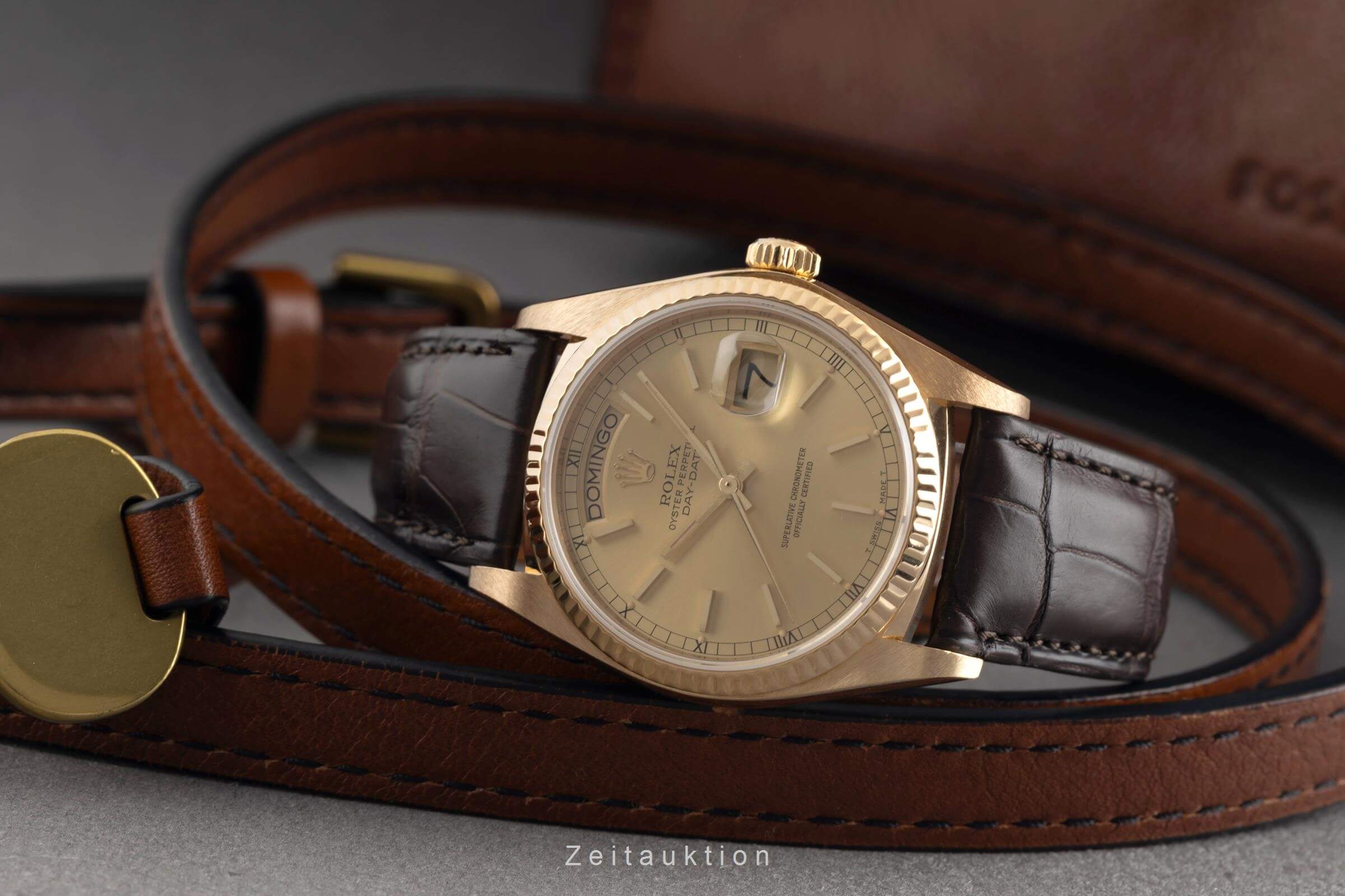 Rolex Day-Date 18 ct gold automatic men's watch 18038 Vintage  [2501534] - Image 3