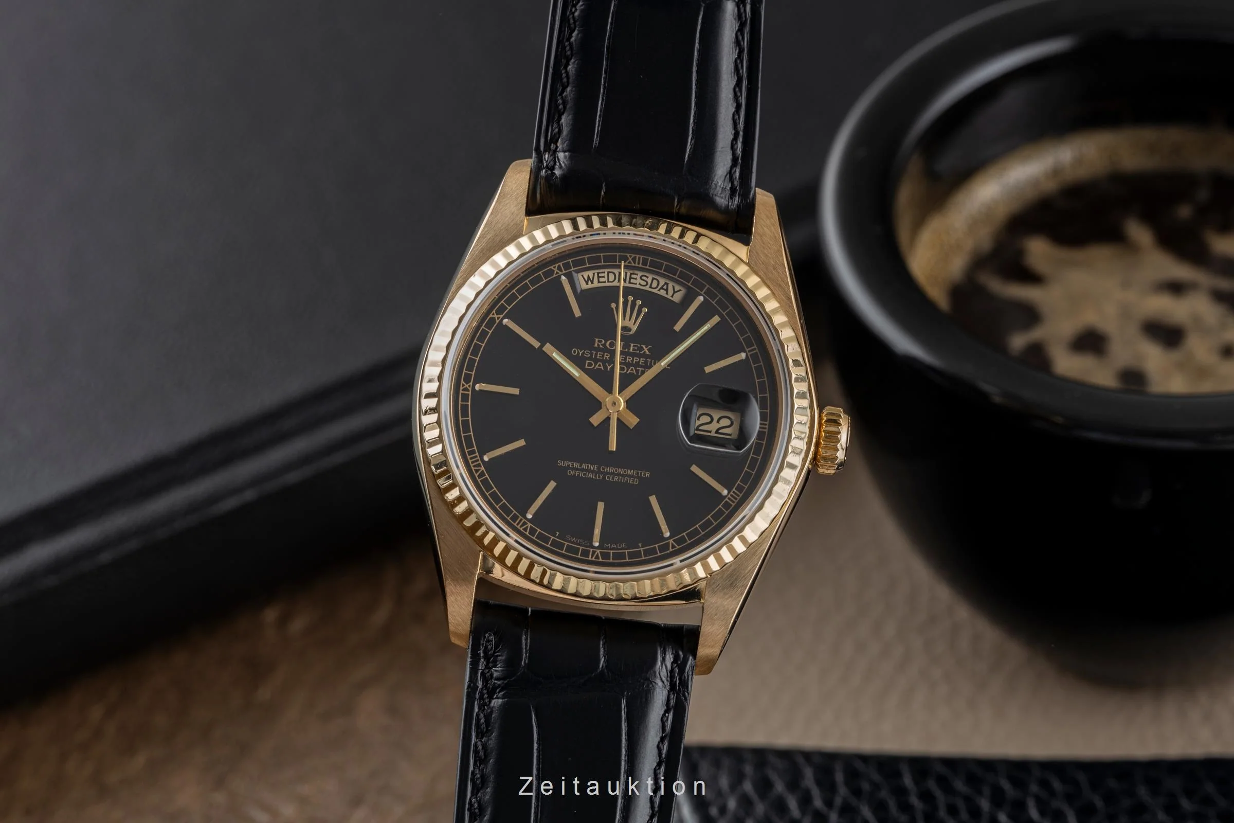 Rolex Day-Date 18 ct gold automatic men's watch 18038 Vintage  [2501960] - Image 2