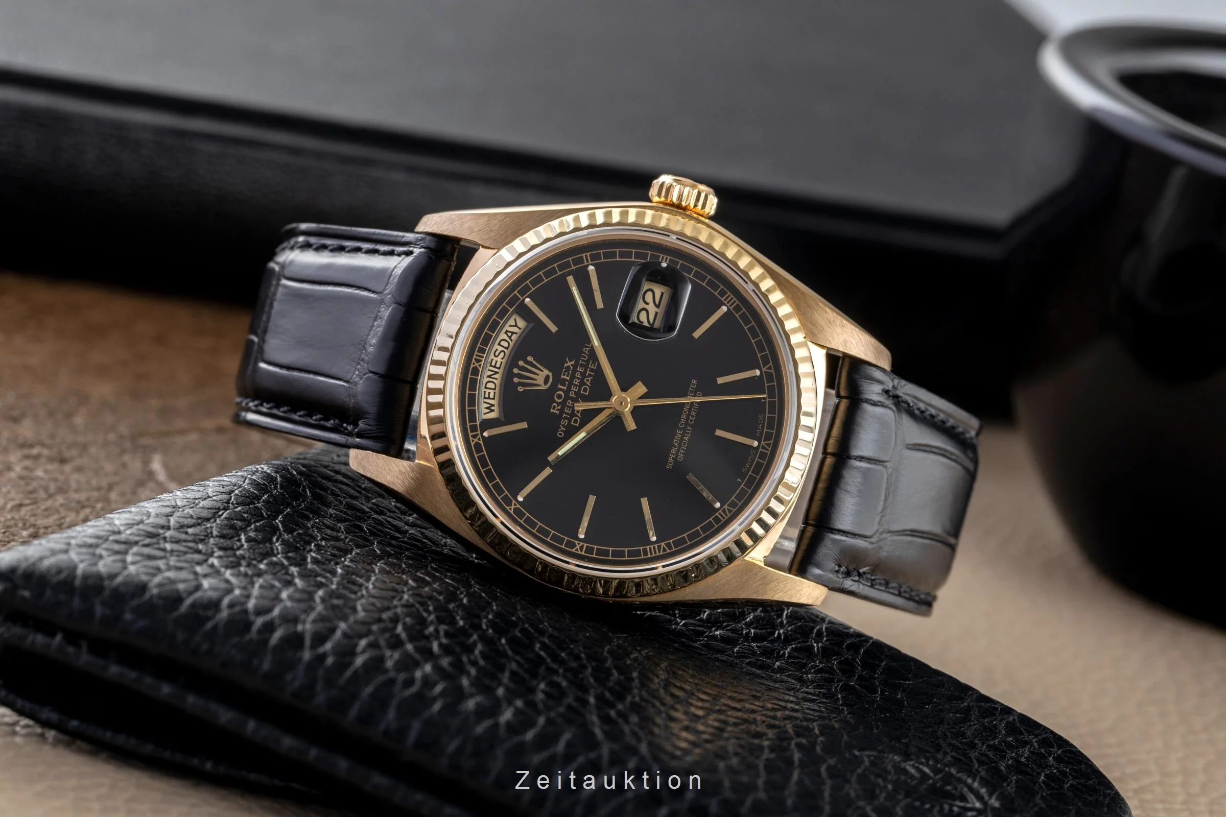 Rolex Day-Date 18 ct gold automatic men's watch 18038 Vintage  [2501960] - Image 3