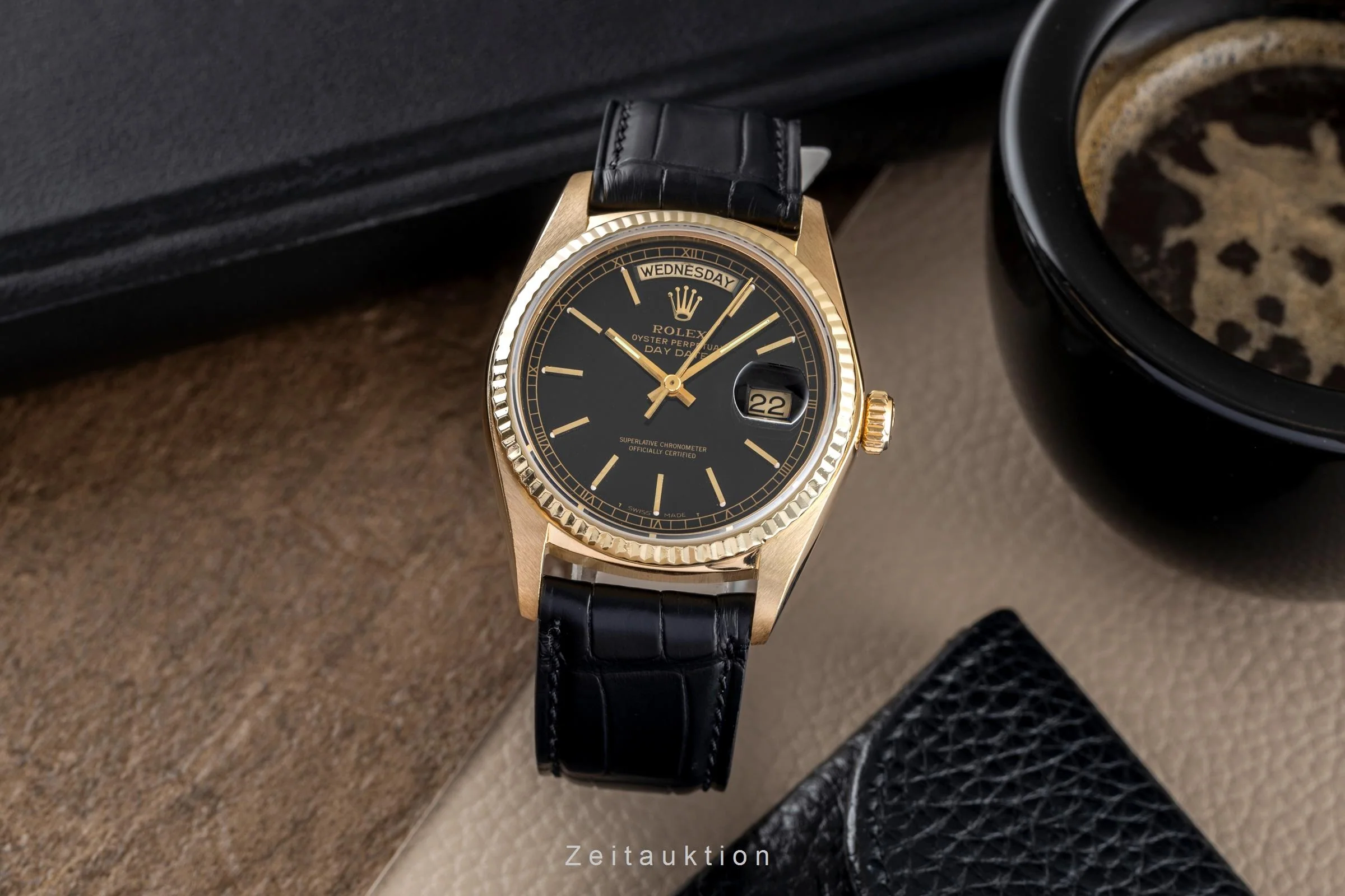 Rolex Day-Date 18 ct gold automatic men's watch 18038 Vintage  [2501960] - Image 4