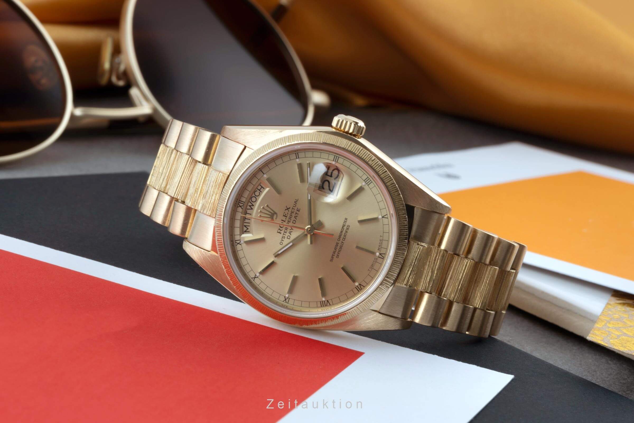 Rolex Day-Date 18 ct gold automatic men's watch 18078  [2404138] - Image 2