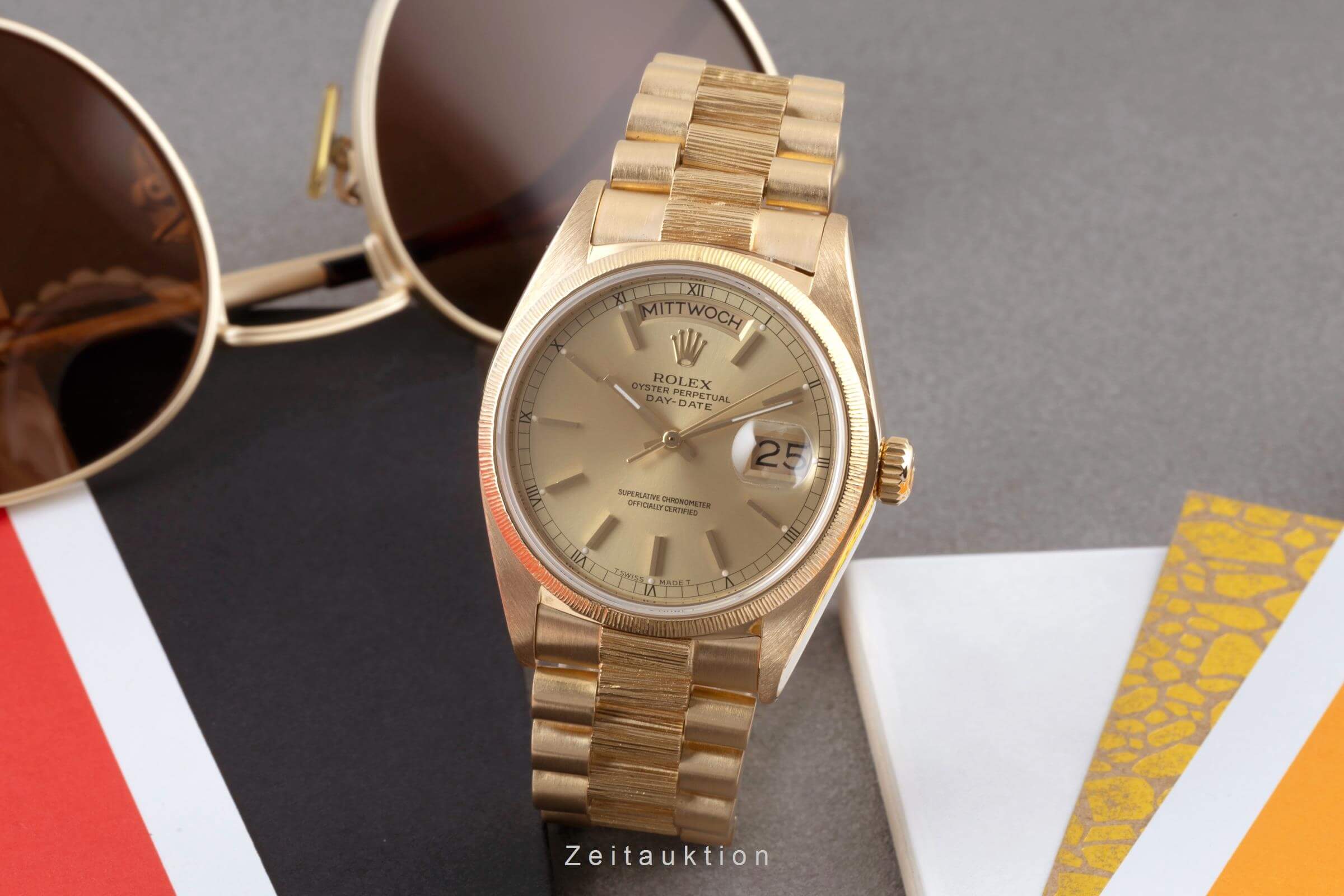 Rolex Day-Date 18 ct gold automatic men's watch 18078  [2404138] - Image 3