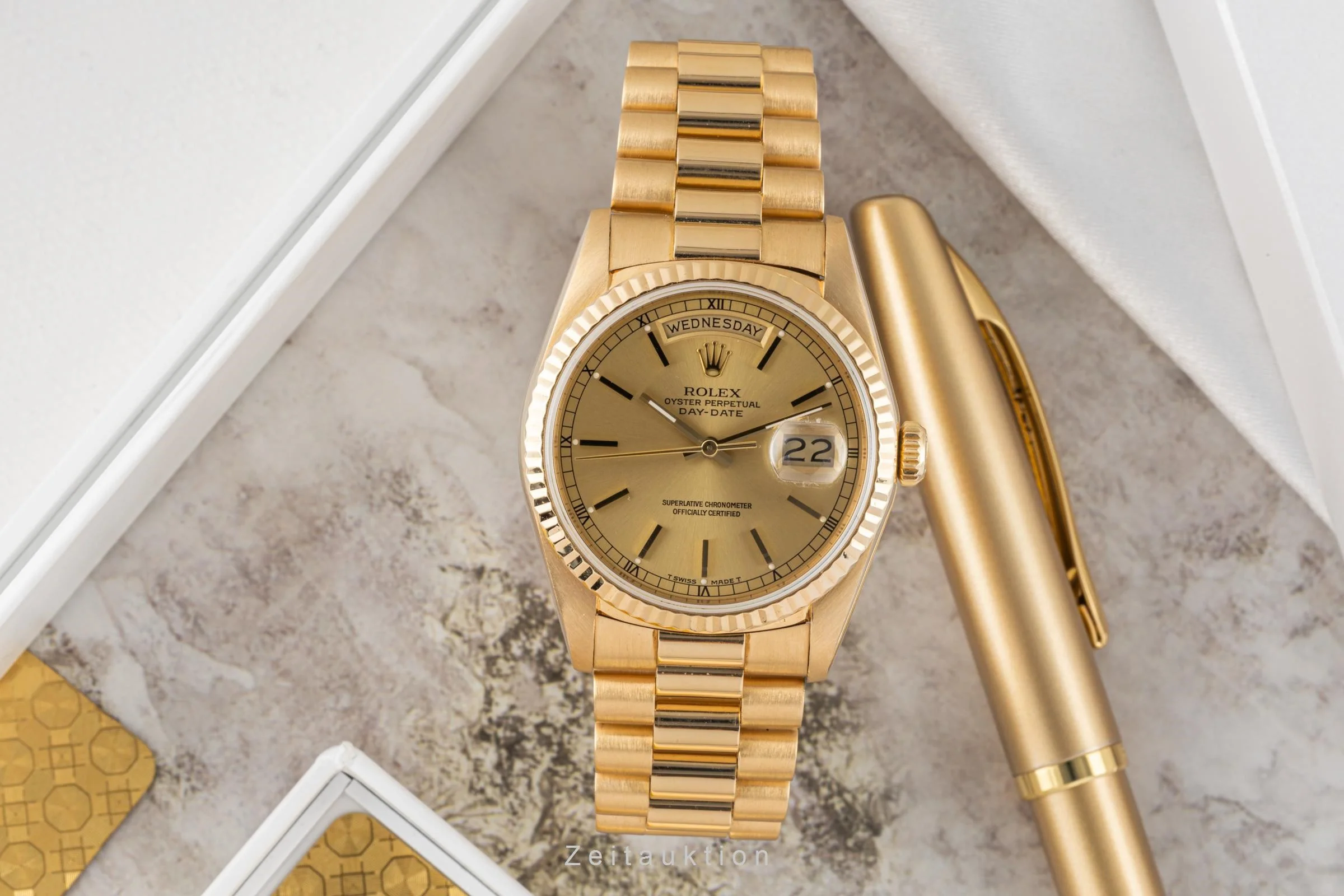 Rolex Day-Date 18 ct gold automatic men's watch 18238 LP: 34400EUR  [2304622] - Image 3