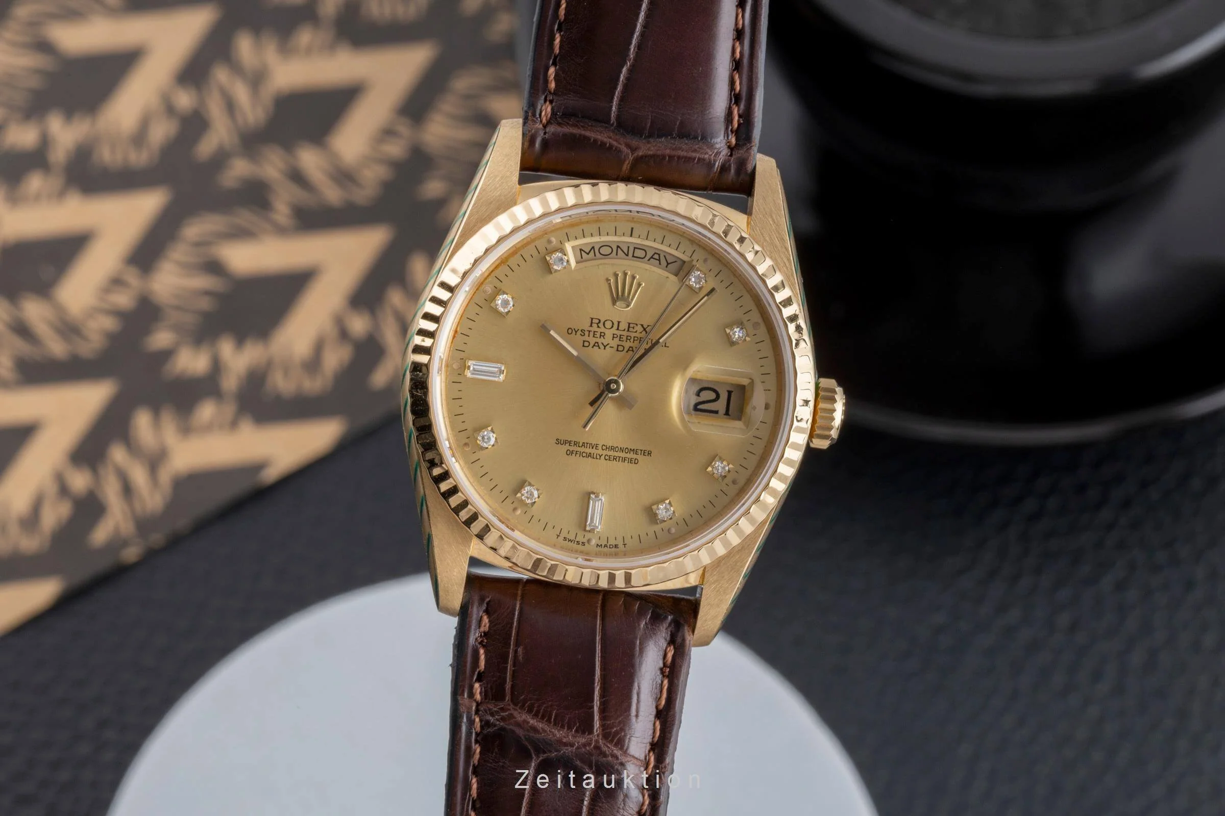 Rolex Day-Date 18 ct gold automatic men's watch 18238  [2502548] - Image 2
