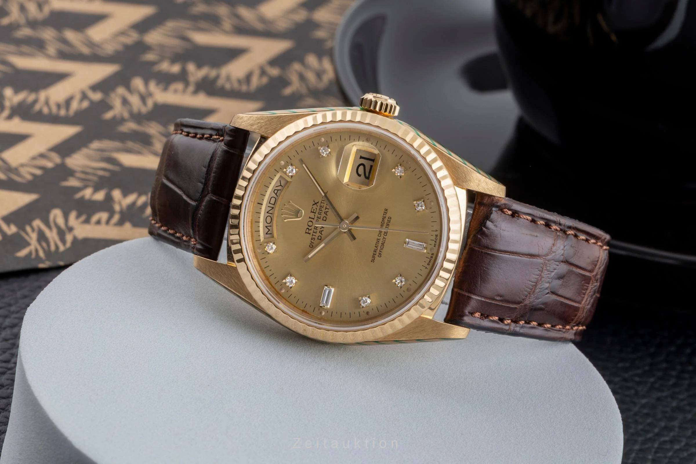 Rolex Day-Date 18 ct gold automatic men's watch 18238  [2502548] - Image 3