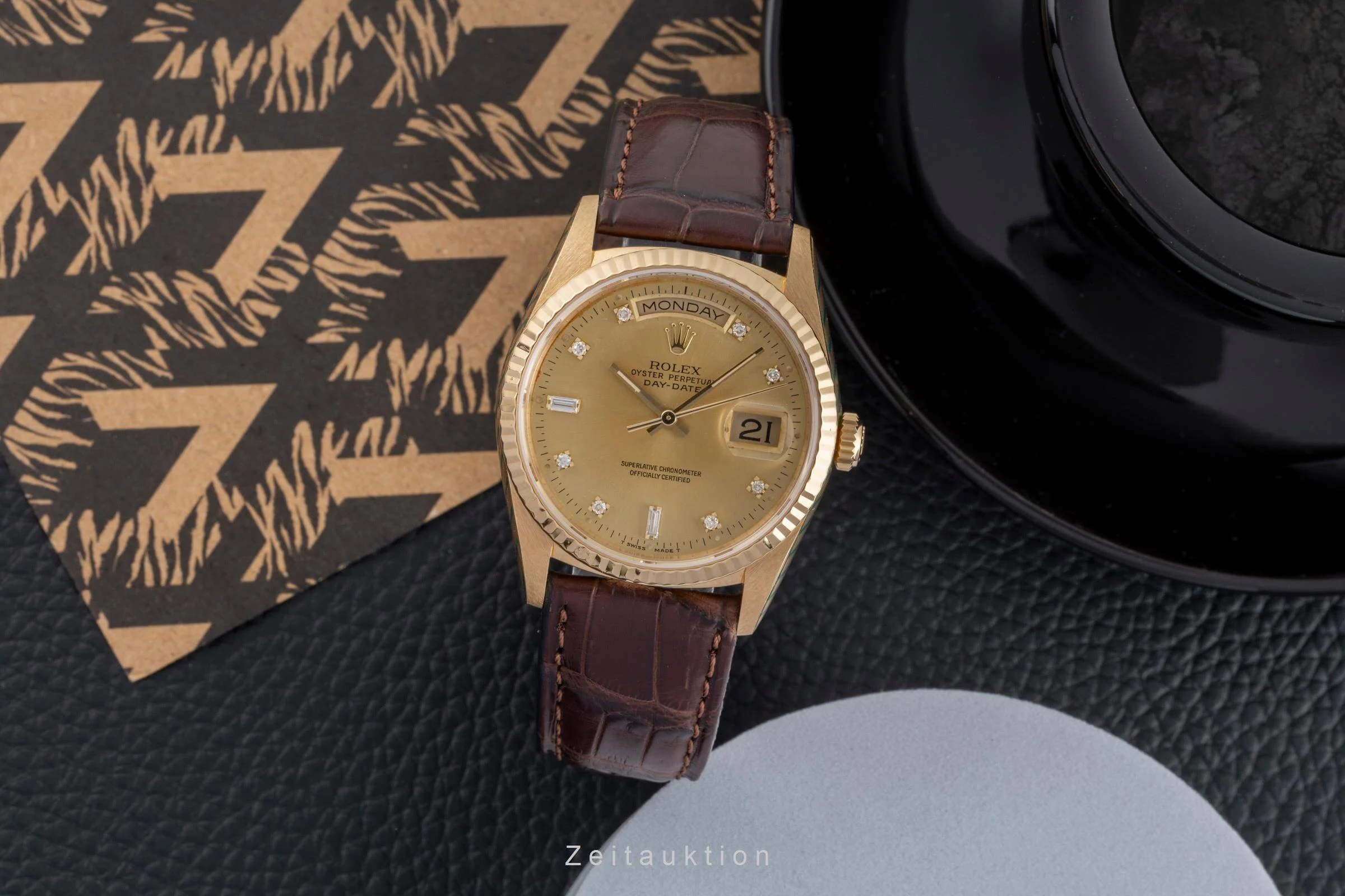 Rolex Day-Date 18 ct gold automatic men's watch 18238  [2502548] - Image 4