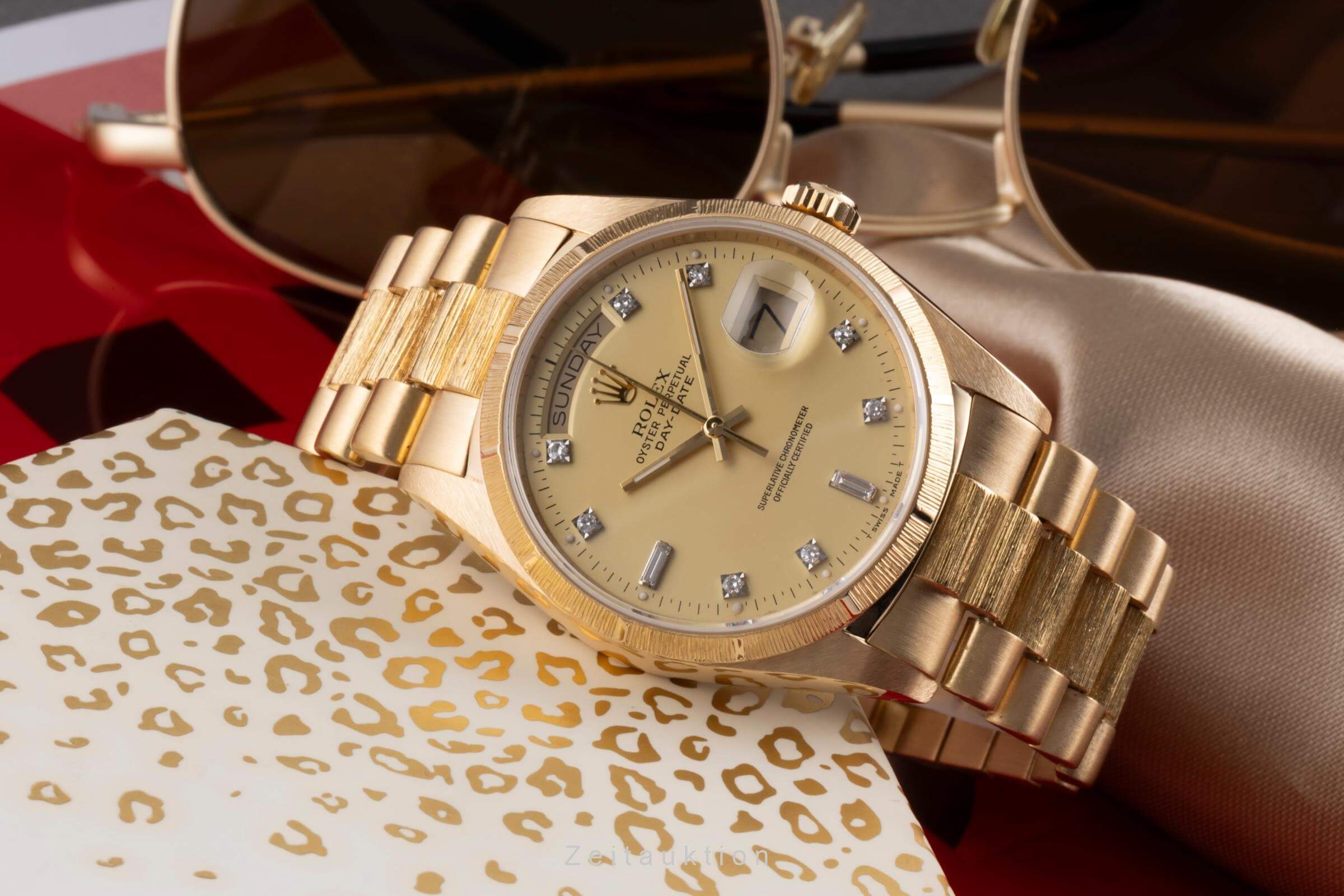 Rolex Day-Date 18 ct gold automatic men's watch 18248  [2405555] - Image 2