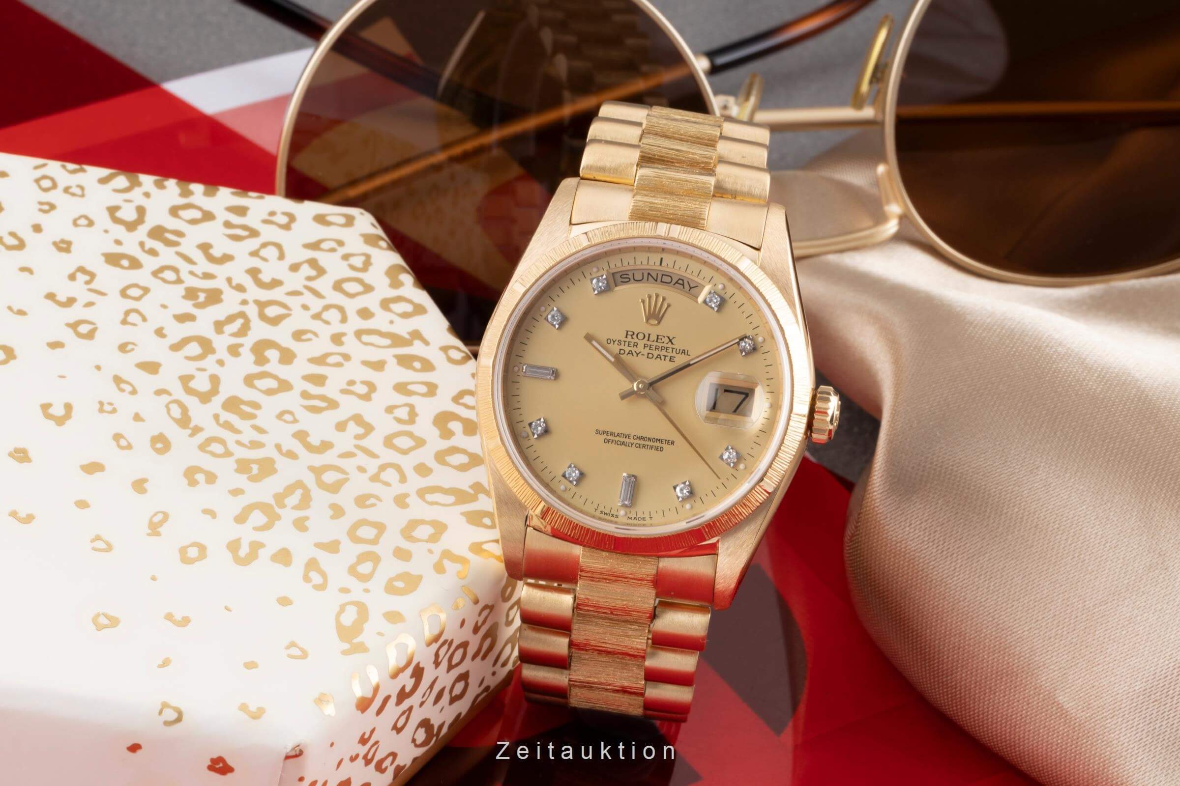 Rolex Day-Date 18 ct gold automatic men's watch 18248  [2405555] - Image 3