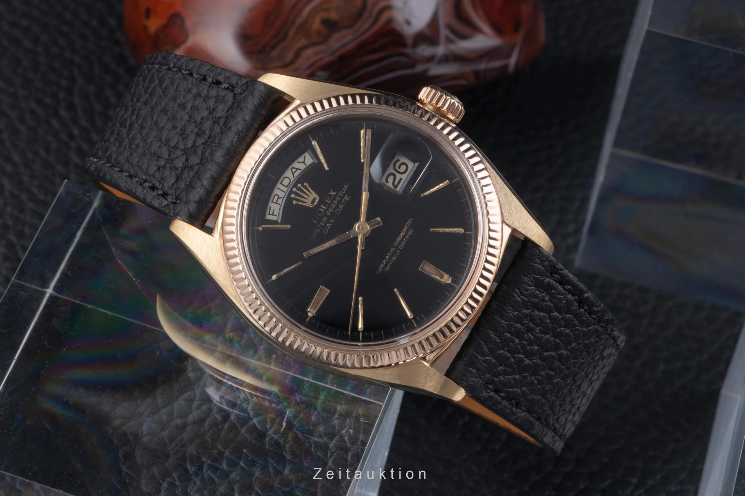 Rolex Day-Date 18 ct gold automatic men's watch 6611B Vintage  [2506820] - Image 3