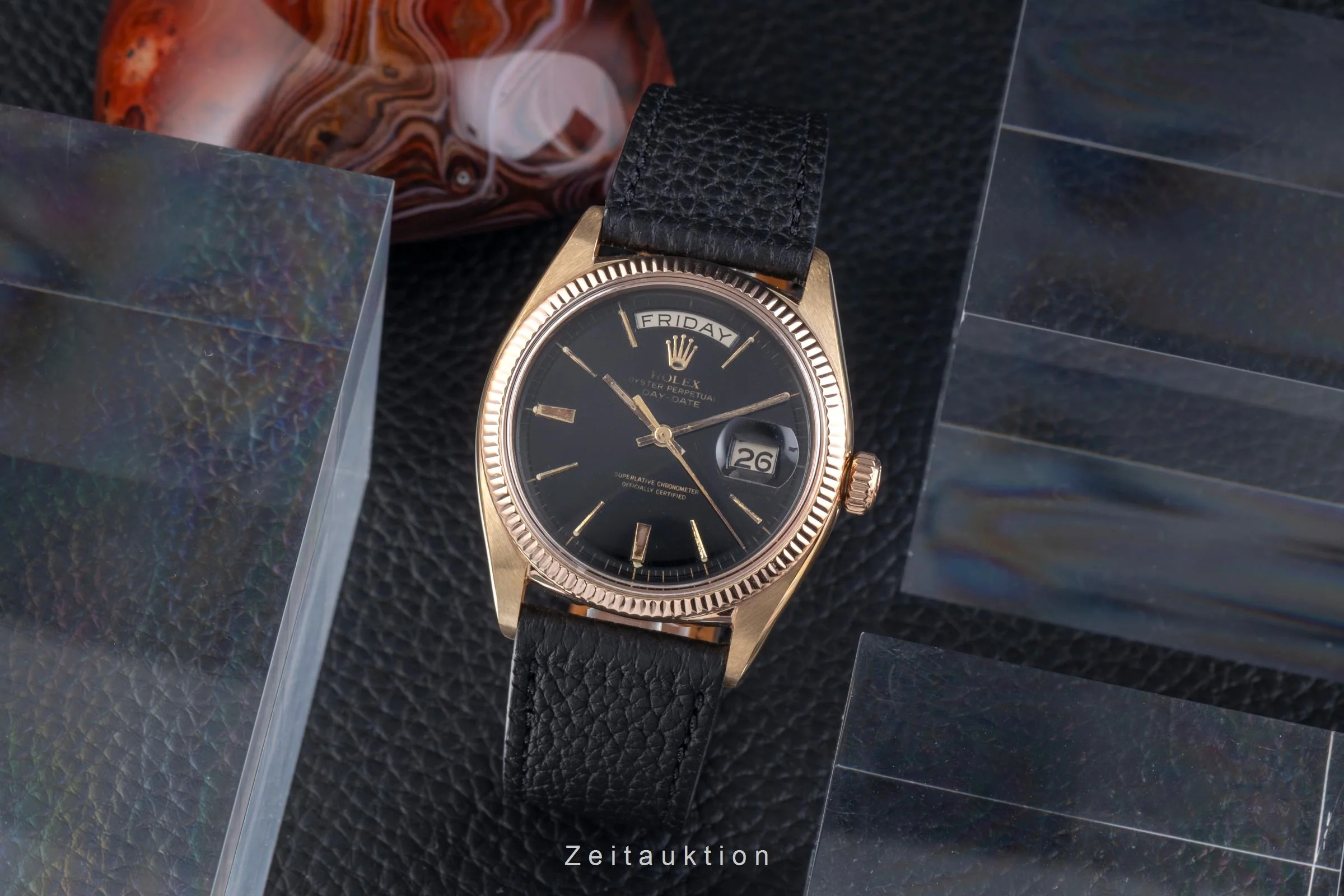 Rolex Day-Date 18 ct gold automatic men's watch 6611B Vintage  [2506820] - Image 4