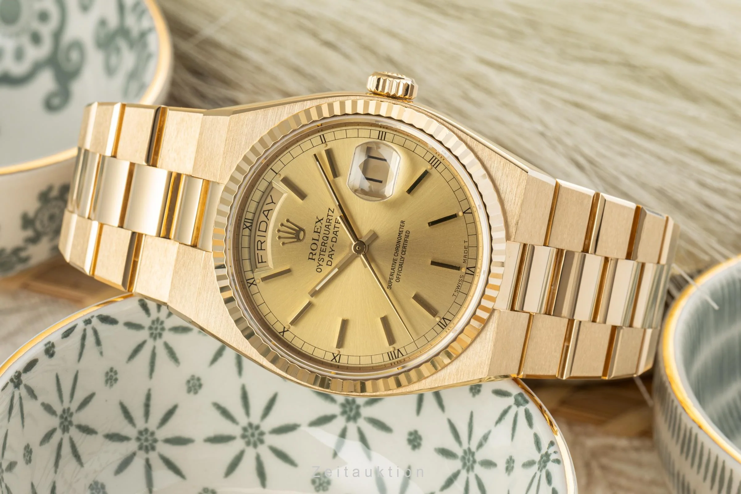 Rolex Day-Date 18 ct gold quartz men's watch 19018 LP: 34400EUR  [2207623] - Image 2