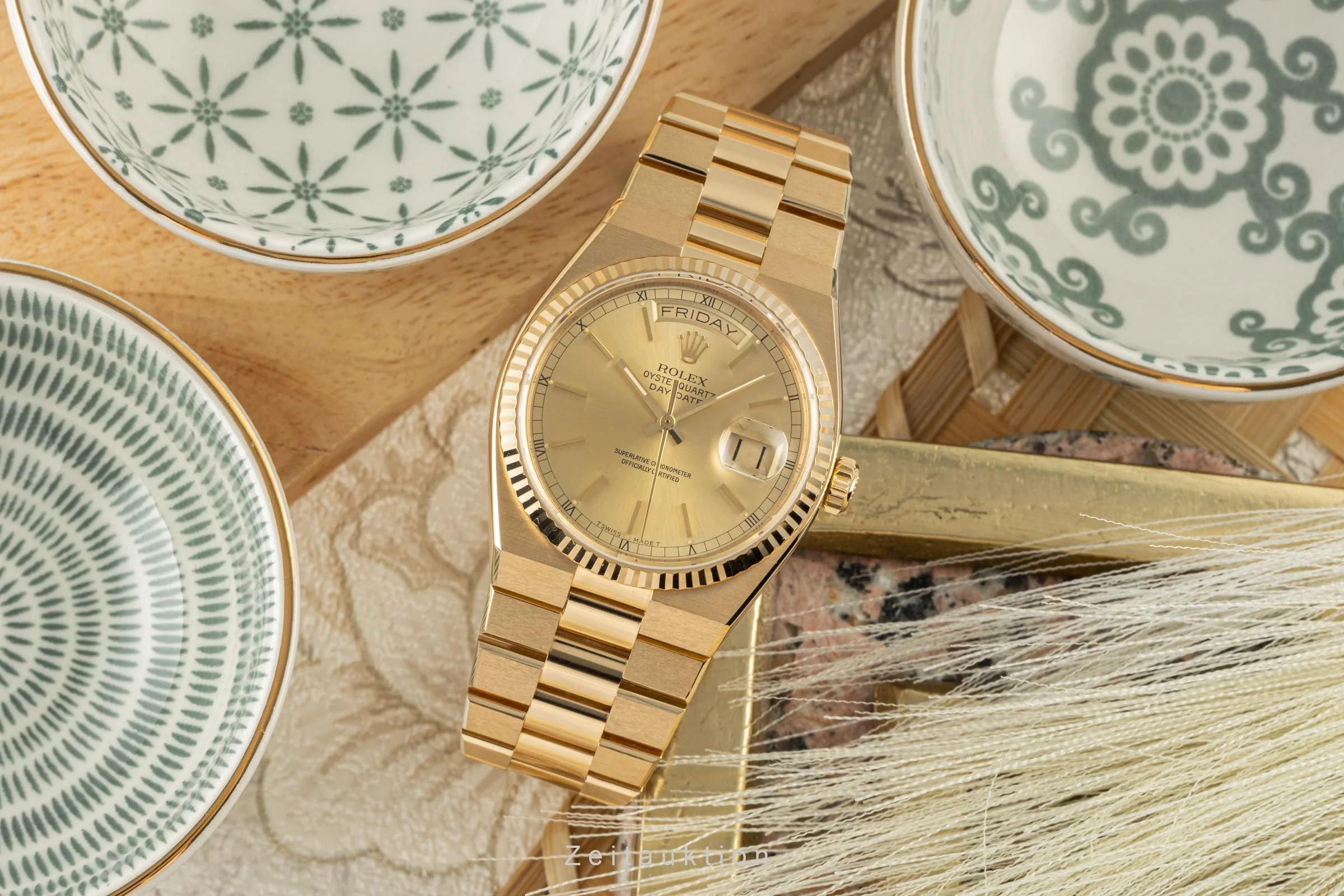 Rolex Day-Date 18 ct gold quartz men's watch 19018 LP: 34400EUR  [2207623] - Image 3