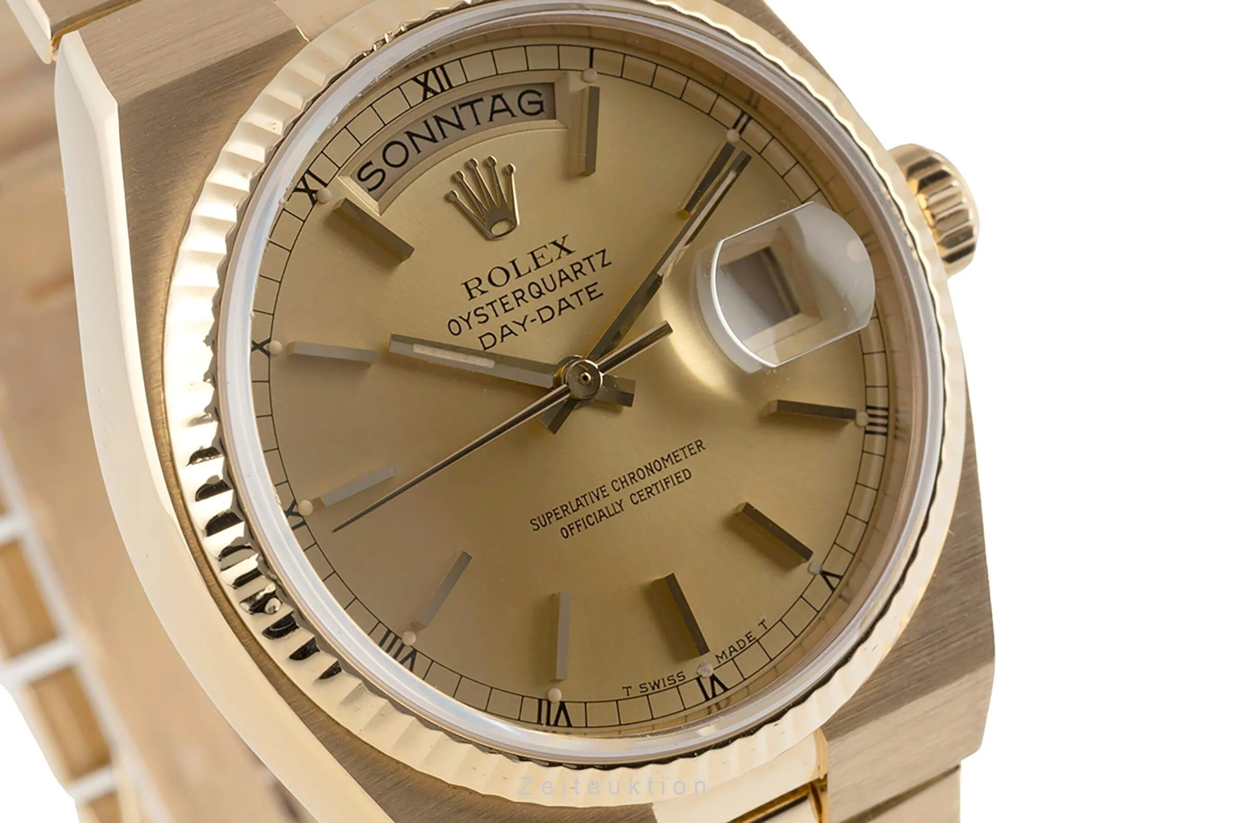 Rolex Day-Date 18 ct gold quartz men's watch 19018 LP: 37300EUR  [2402006] - Image 13