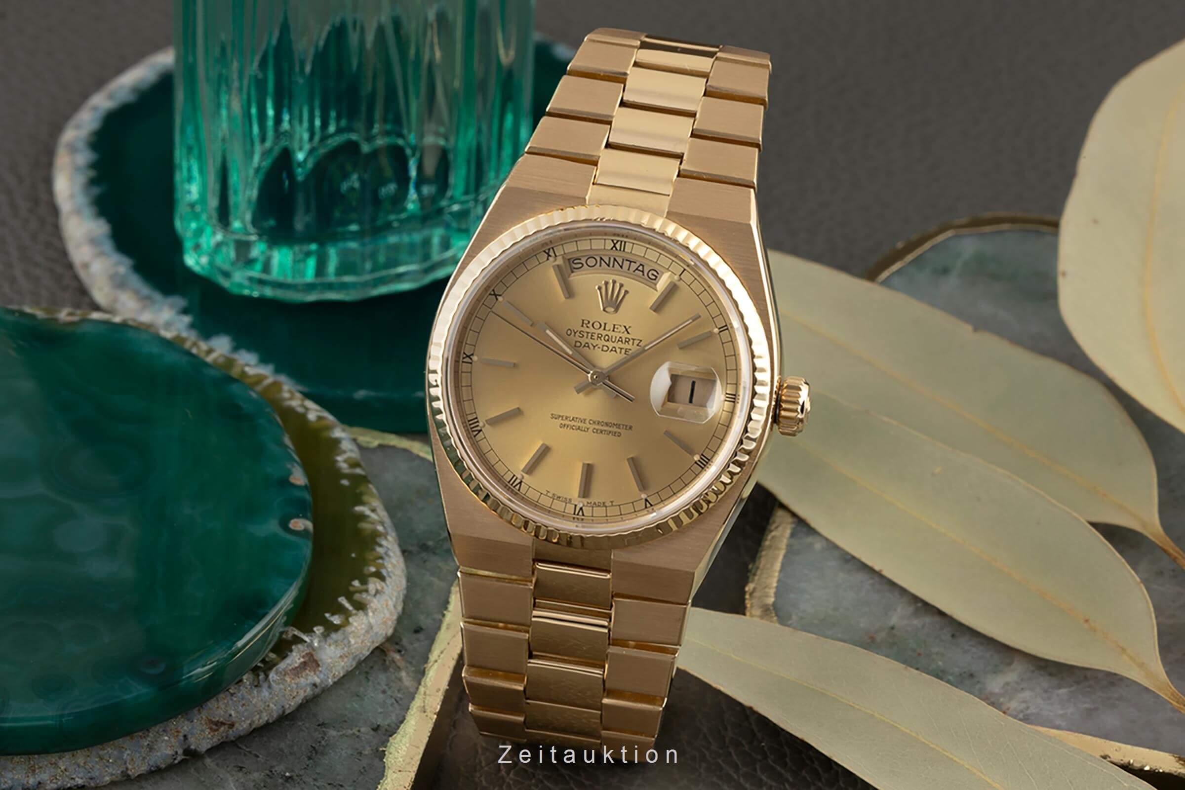 Rolex Day-Date 18 ct gold quartz men's watch 19018 LP: 37300EUR  [2402006] - Image 3
