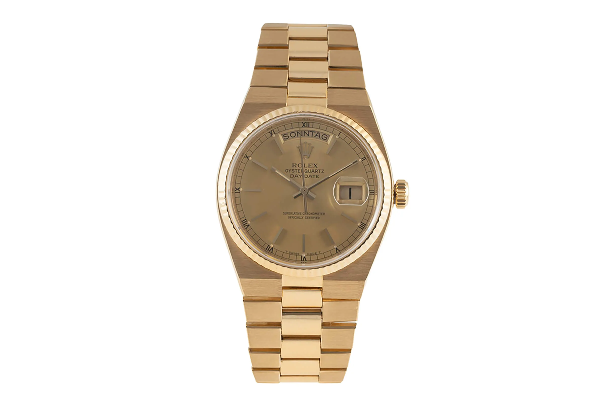 Rolex Day-Date 18 ct gold quartz men's watch 19018 LP: 37300EUR  [2402006] - Image 4