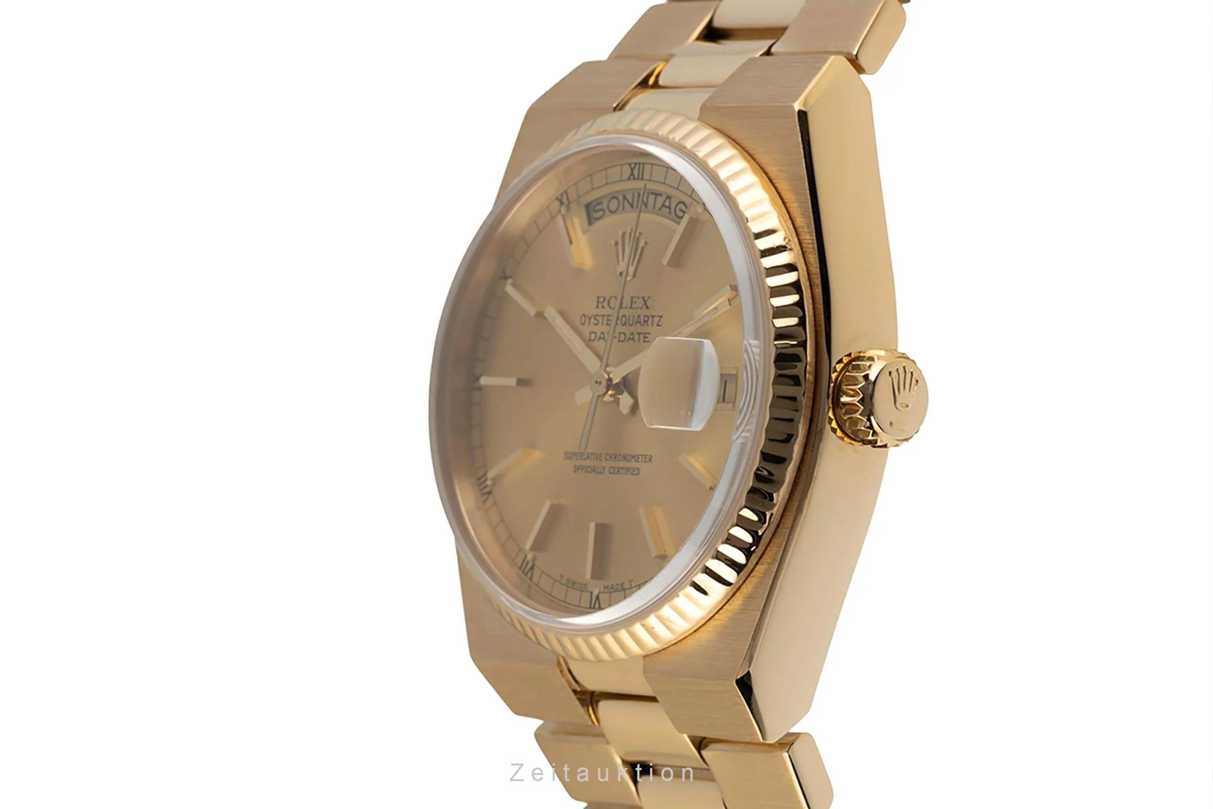 Rolex Day-Date 18 ct gold quartz men's watch 19018 LP: 37300EUR  [2402006] - Image 6