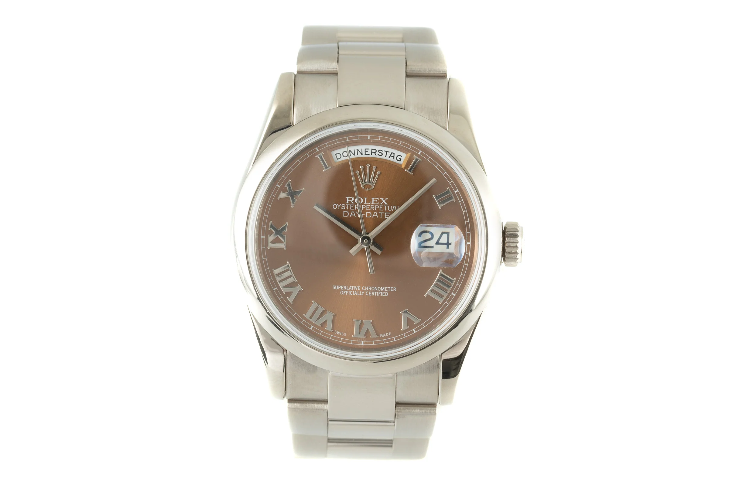 Rolex Day-Date 18 ct white gold automatic men's watch 118209  [2104684] - Image 4