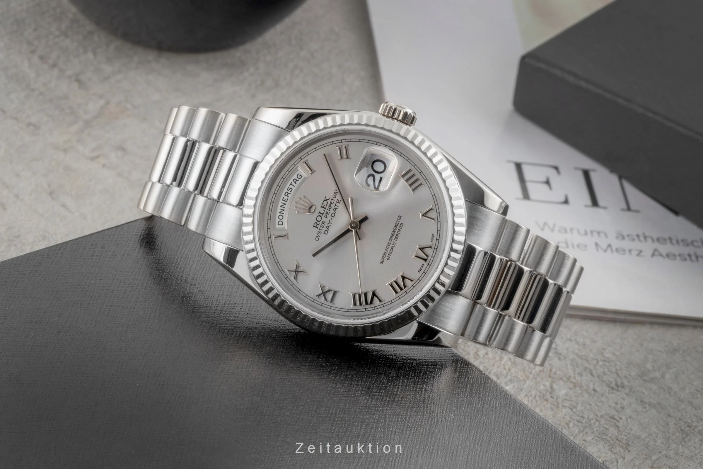 Rolex Day-Date 18 ct white gold automatic men's watch 118239  [2601021] - Image 3