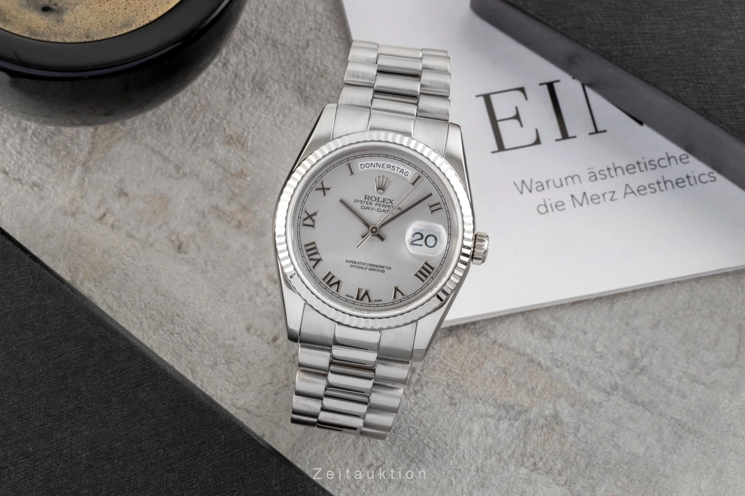 Rolex Day-Date 18 ct white gold automatic men's watch 118239  [2601021] - Image 4