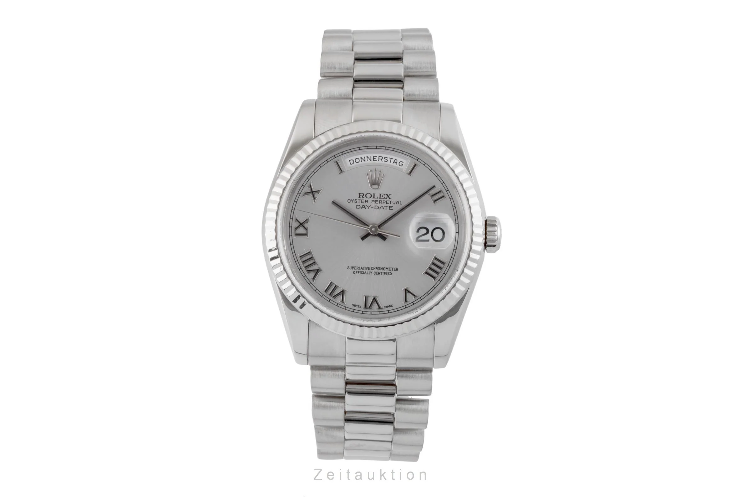 Rolex Day-Date 18 ct white gold automatic men's watch 118239  [2601021] - Image 5