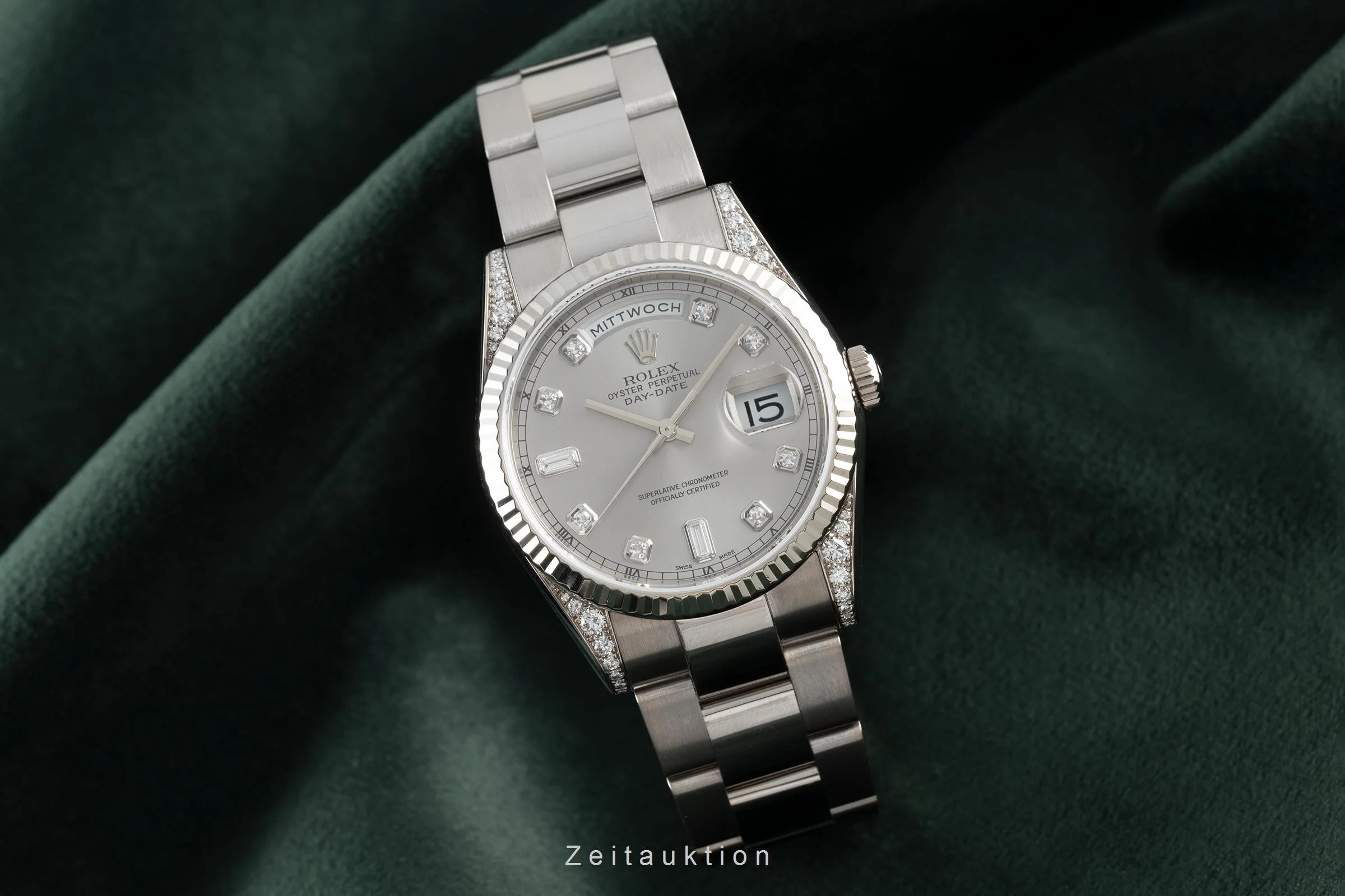 Rolex Day-Date 18 ct white gold automatic men's watch 118339  [2108360] - Image 3