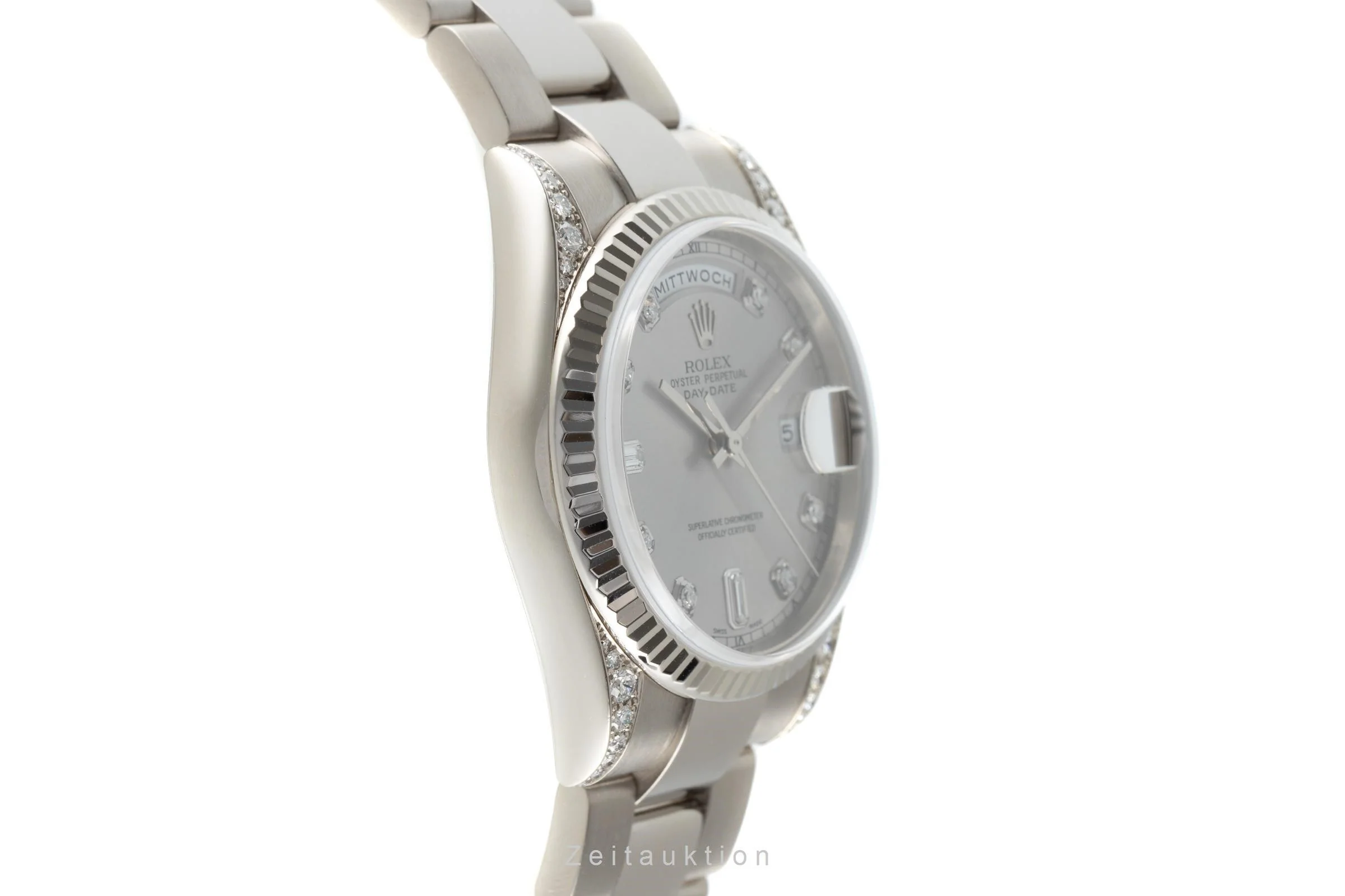 Rolex Day-Date 18 ct white gold automatic men's watch 118339  [2108360] - Image 7